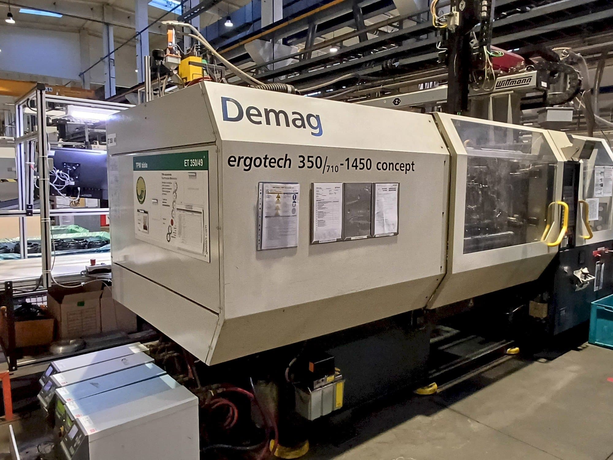 Vista frontal de la máquina SUMITOMO SHI DEMAG Ergotech 350 Concept
