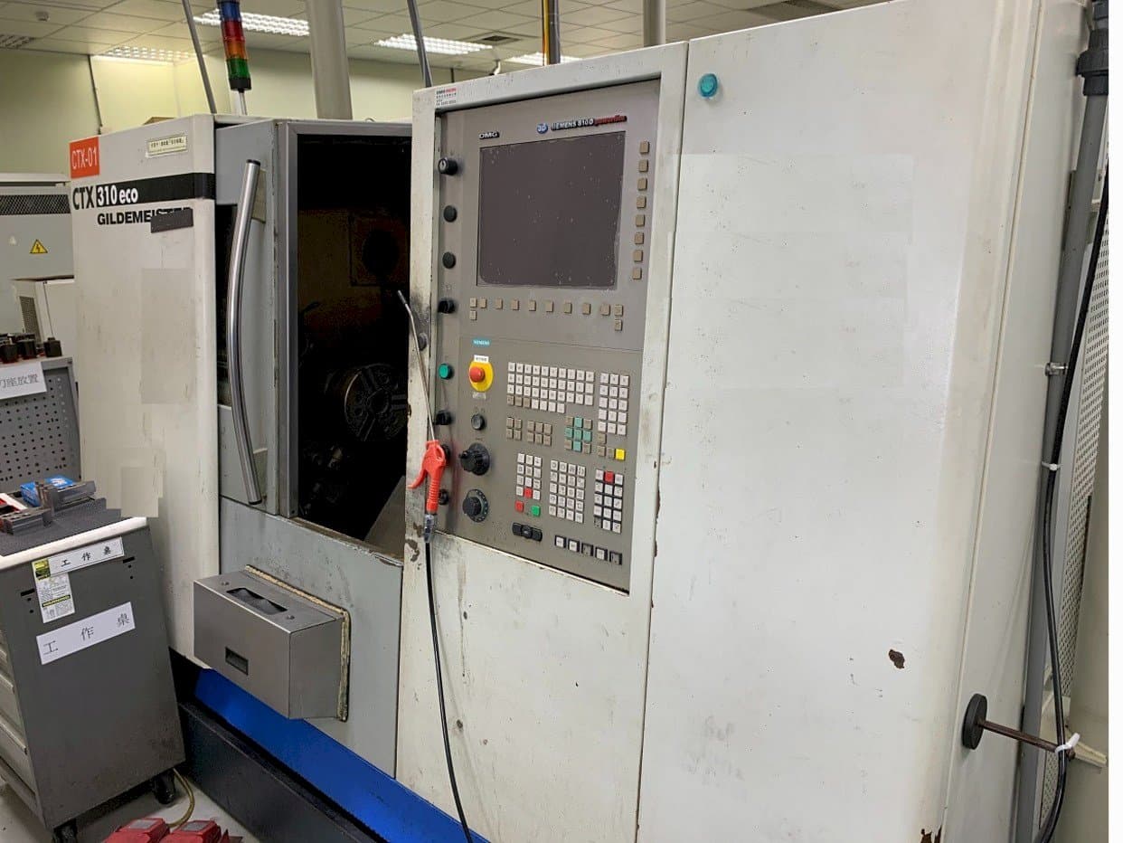 Vista frontal de la máquina Gildemeister CTX 310V1 eco
