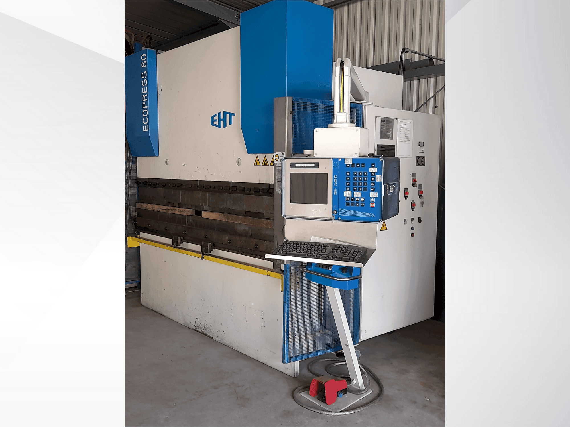 Vista frontal de la máquina EHT Ecopress 80