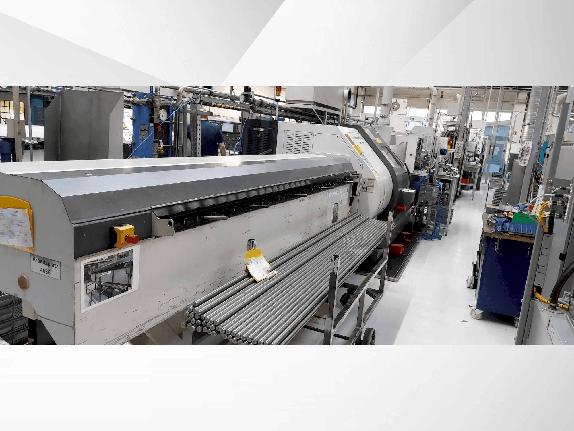 Vista frontal de la máquina NAKAMURA WT-150