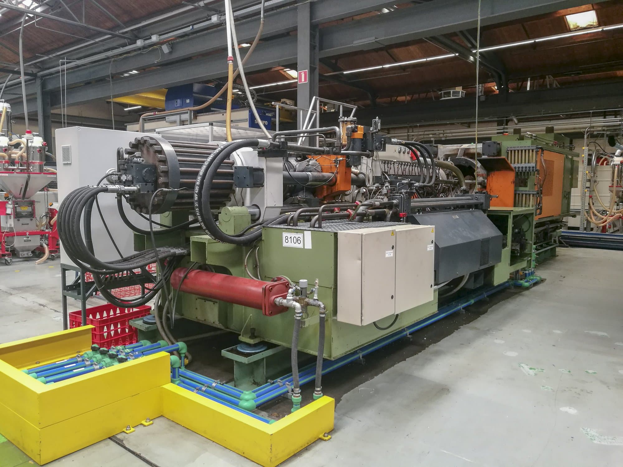 Vista izquierda de la máquina Windsor HIS 800 D