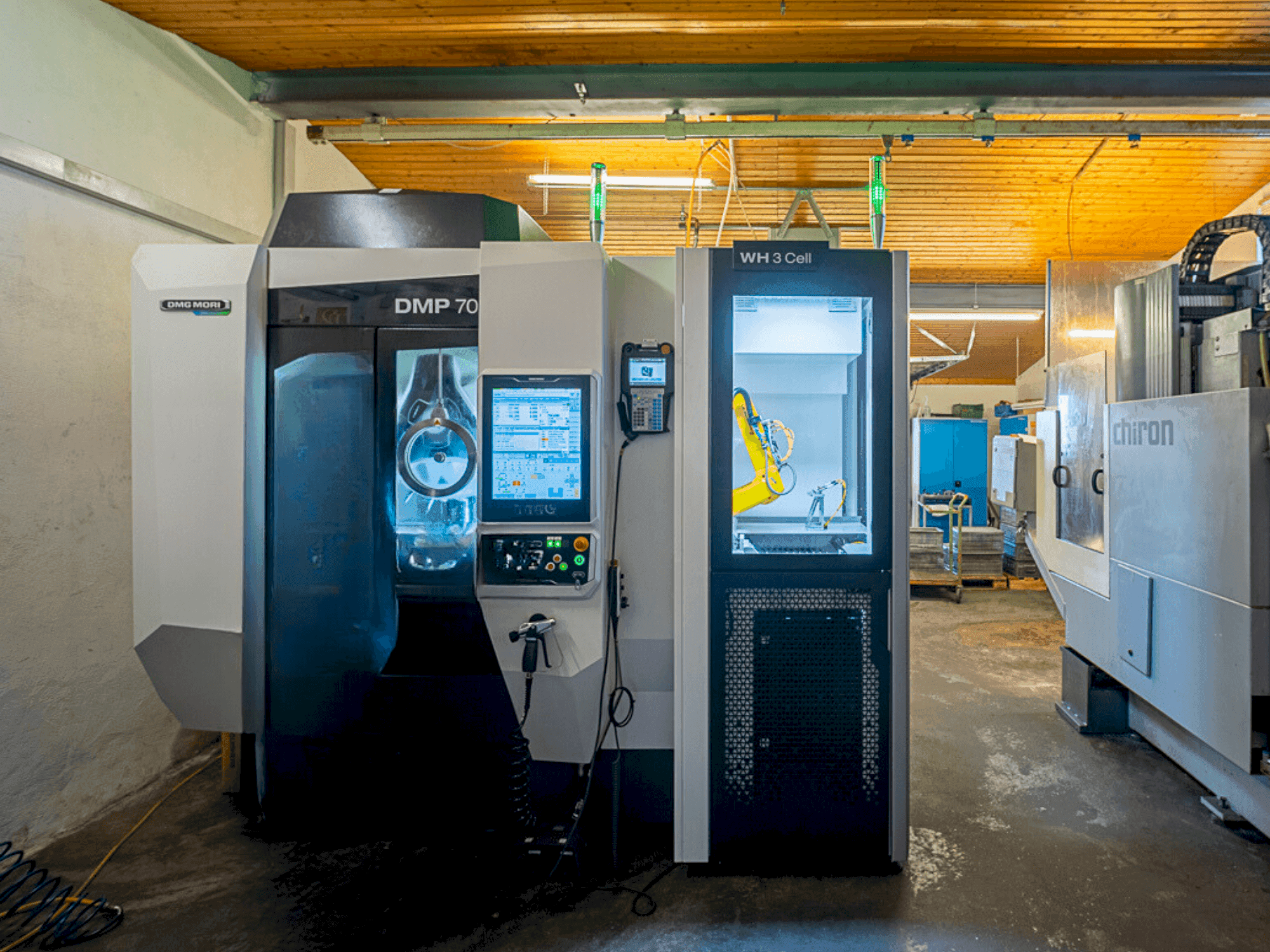 Vista frontal de la máquina DMG MORI DMP 70 with WH3
