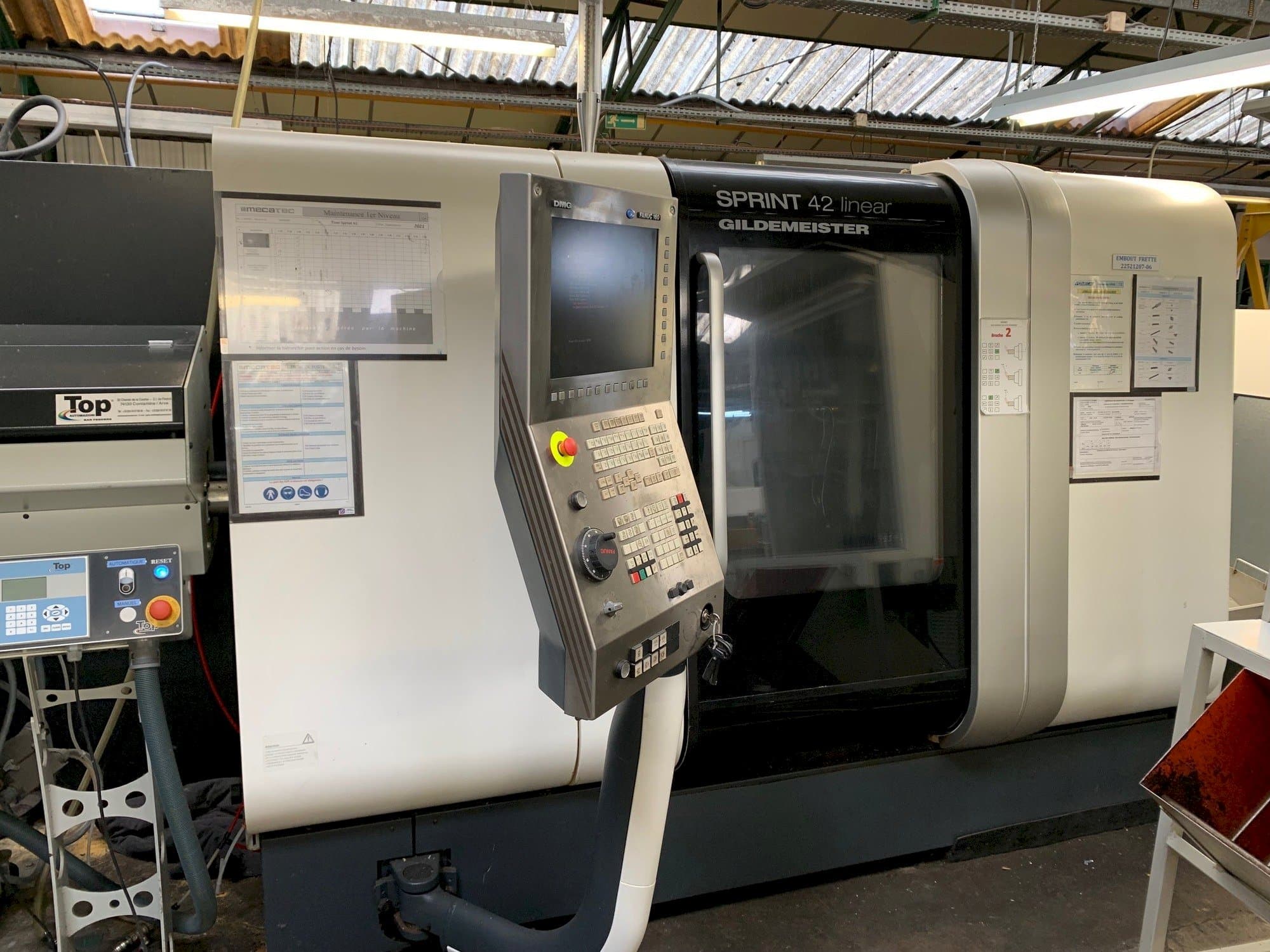 Vista frontal de la máquina DMG SPRINT 42 linear