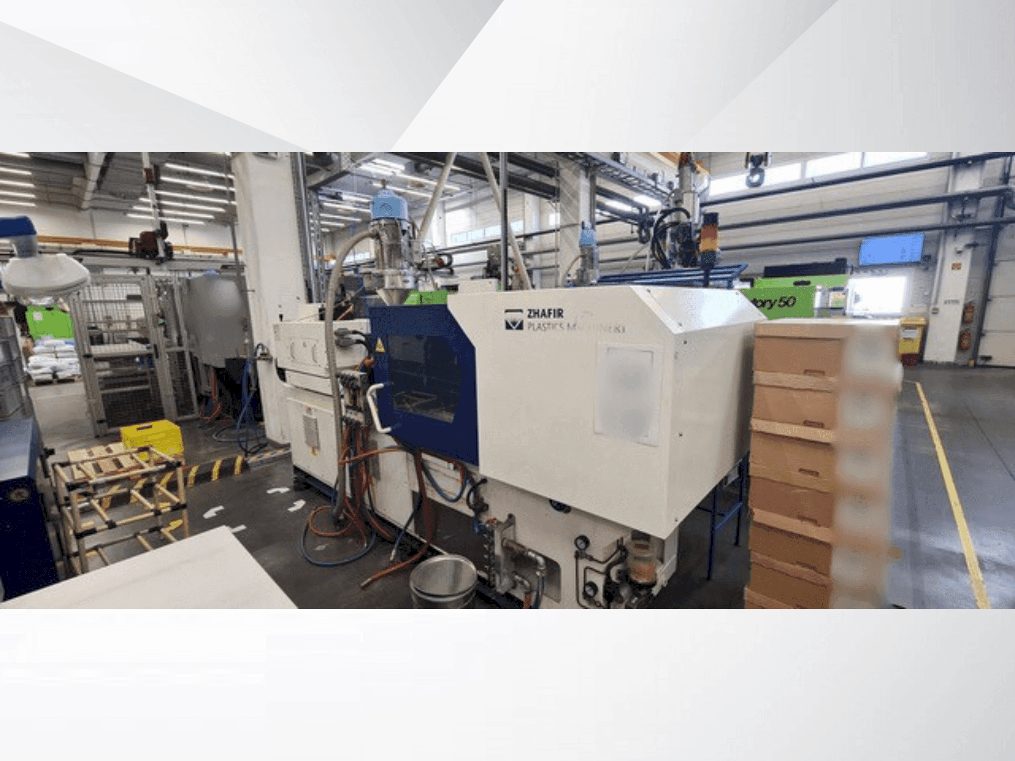 Vista frontal de la máquina Zhafir VE 400/80