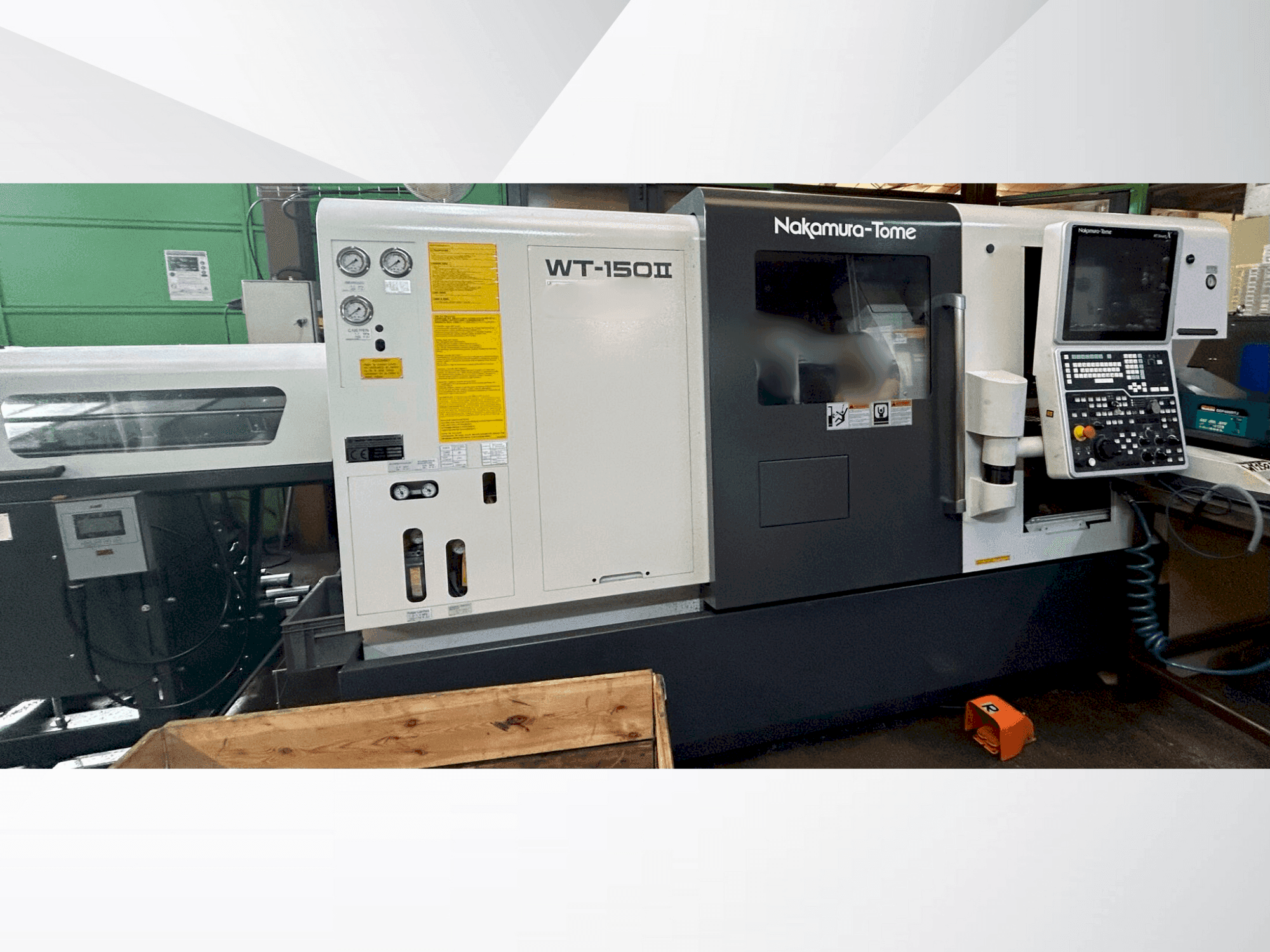 Vista frontal de la máquina NAKAMURA-TOME WT 150