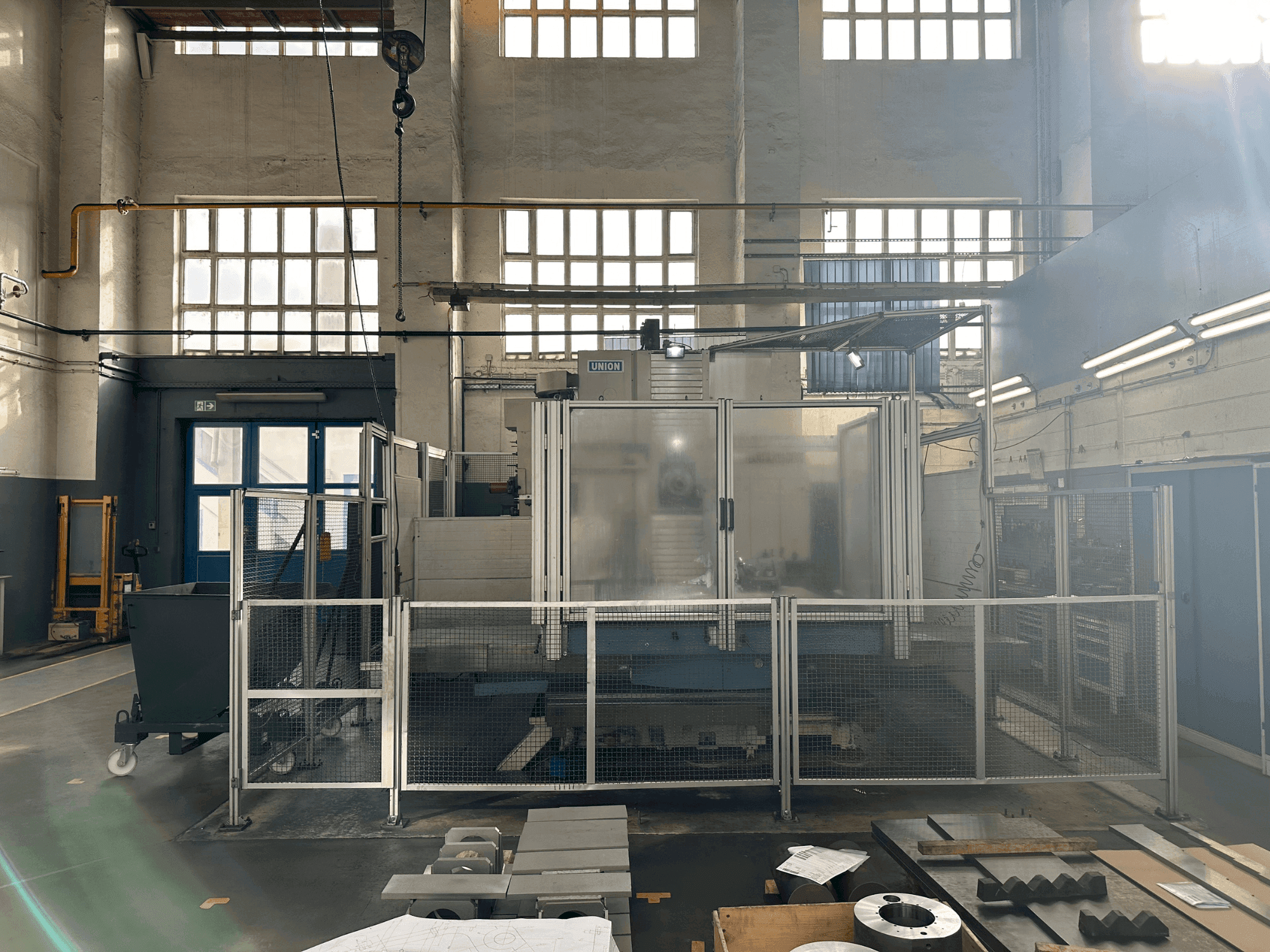 Vista frontal de la máquina Union TC 110