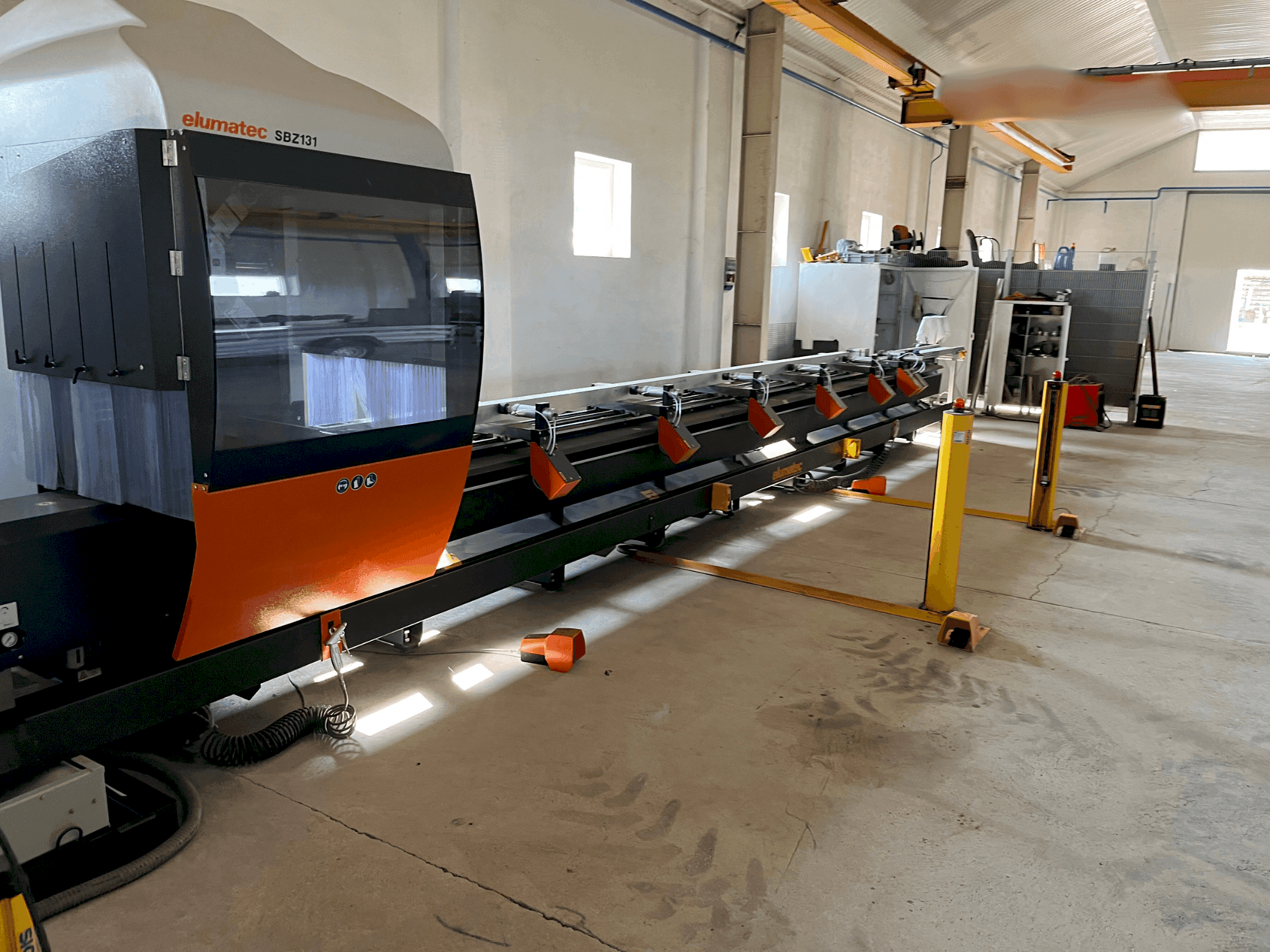 Front view of Elumatec SBZ 131 machine