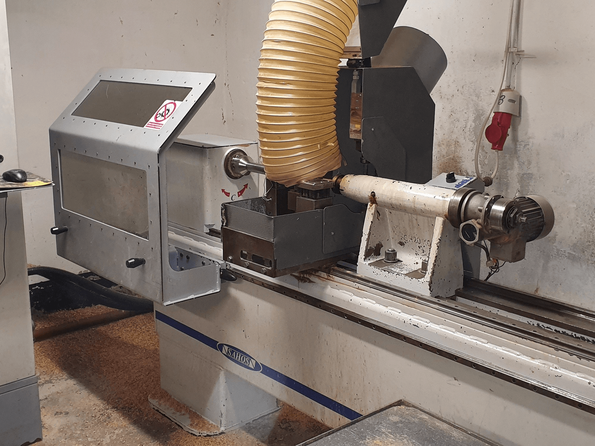 Front view of Sahos GALAXY SH1800 CNC machine