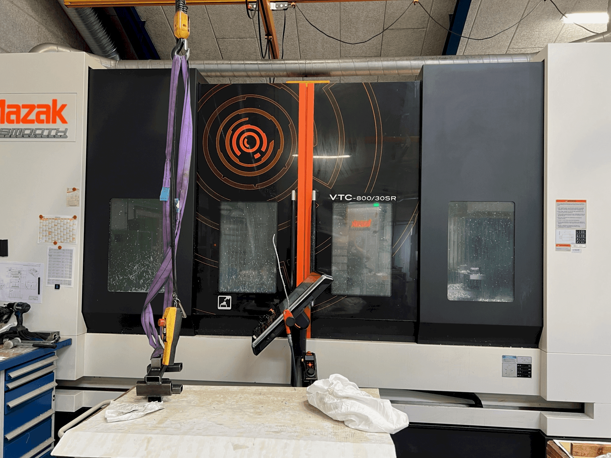 Front view of Mazak VTC 800/30SR machine