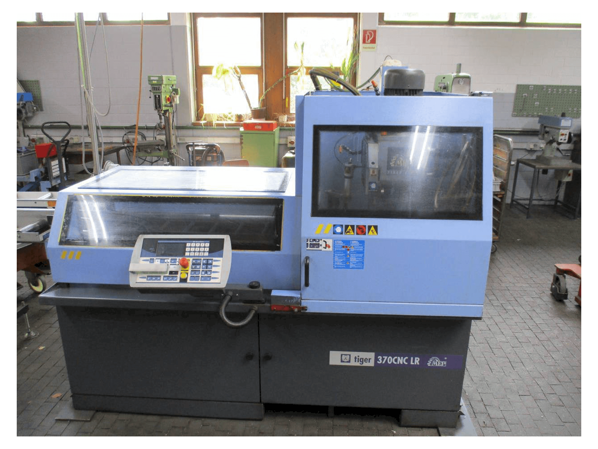 Front view of MEP TIGER 370 CNC - LR machine