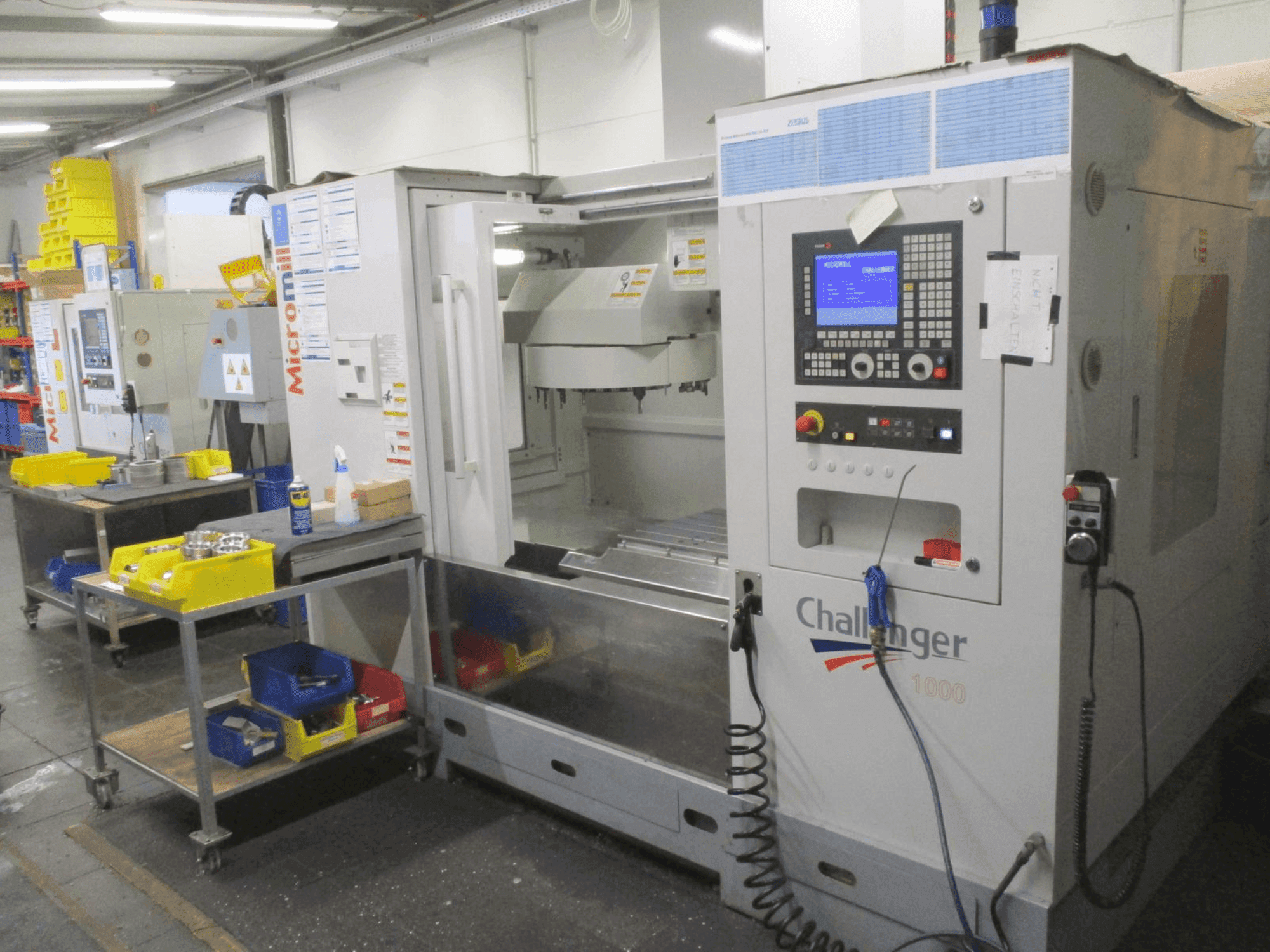 Front view of BUFFALO Micromill Challenger MM-1000 machine