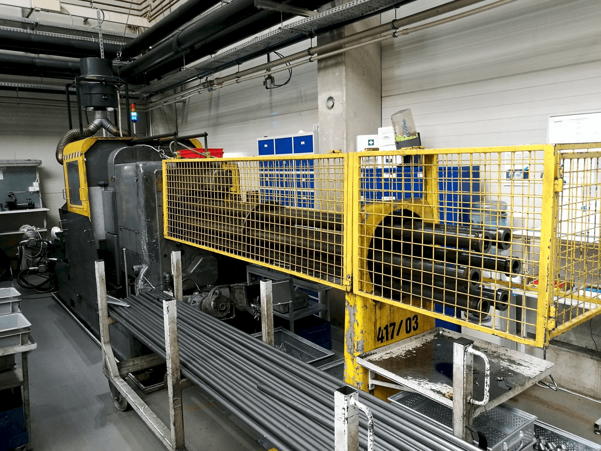 Vista frontal de la máquina Wickman 1 3/8"-6