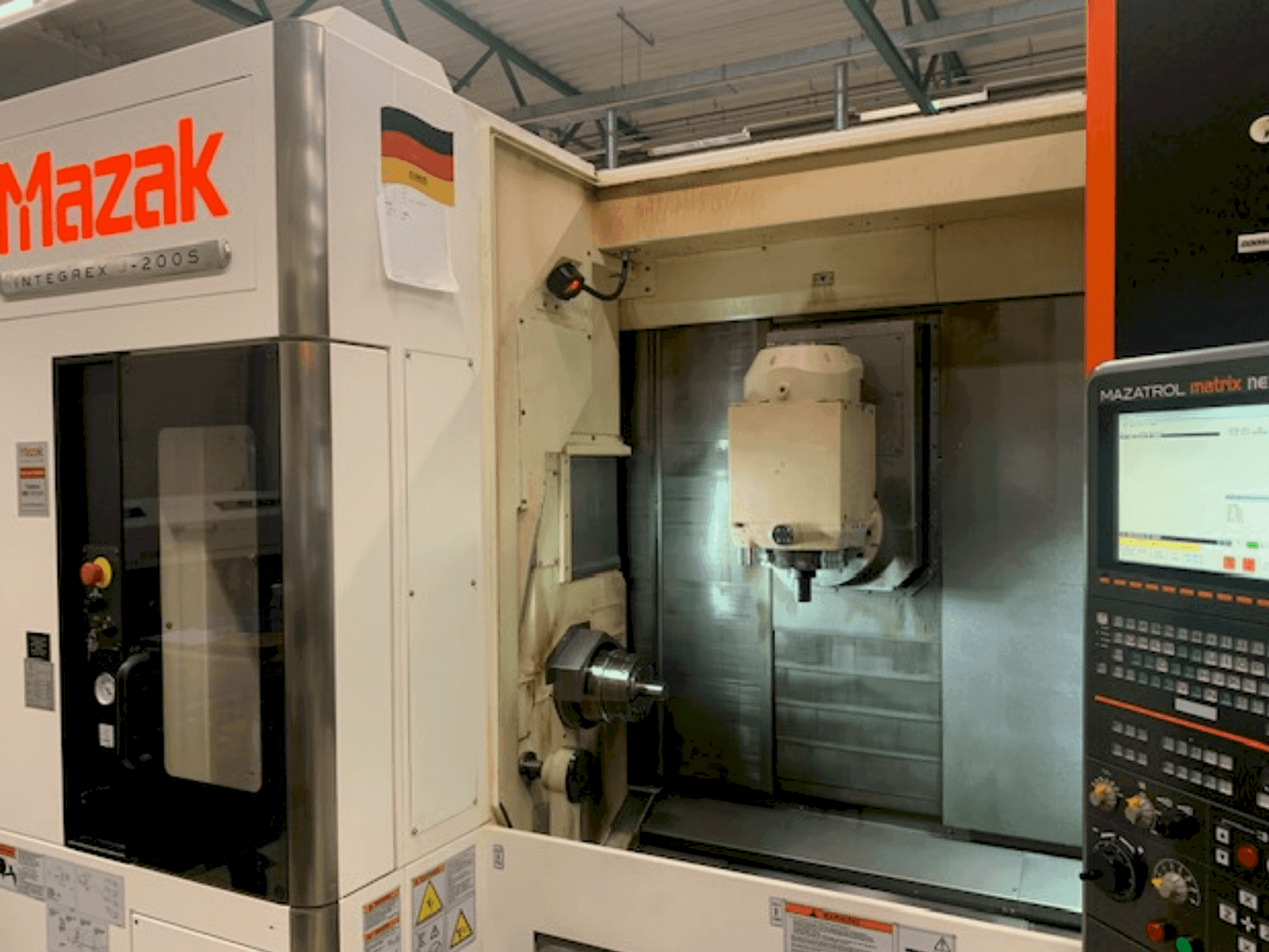 Front view of Mazak INTEGREX J-200 S machine