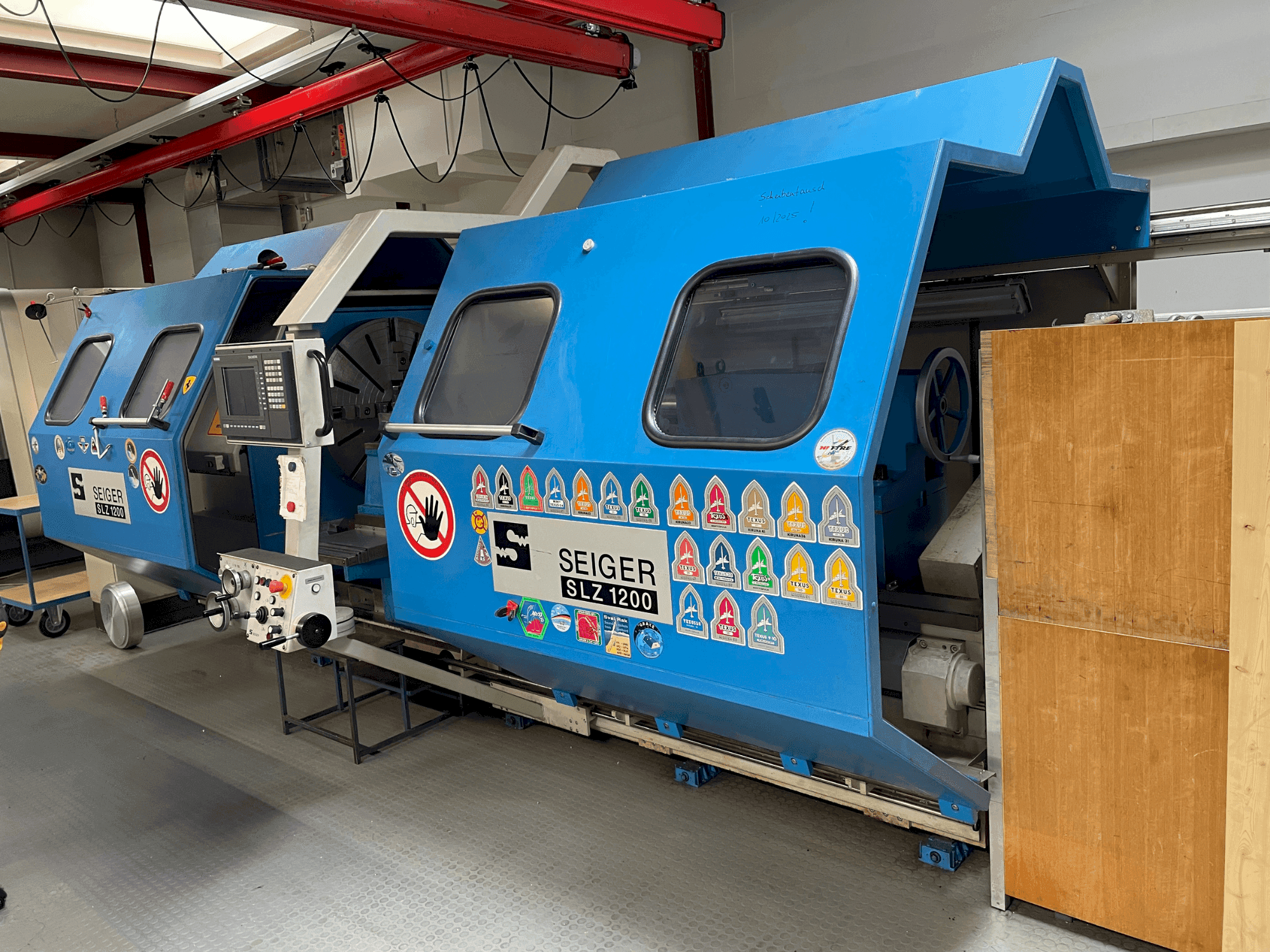 Vista frontal de la máquina SEIGER SLZ1200