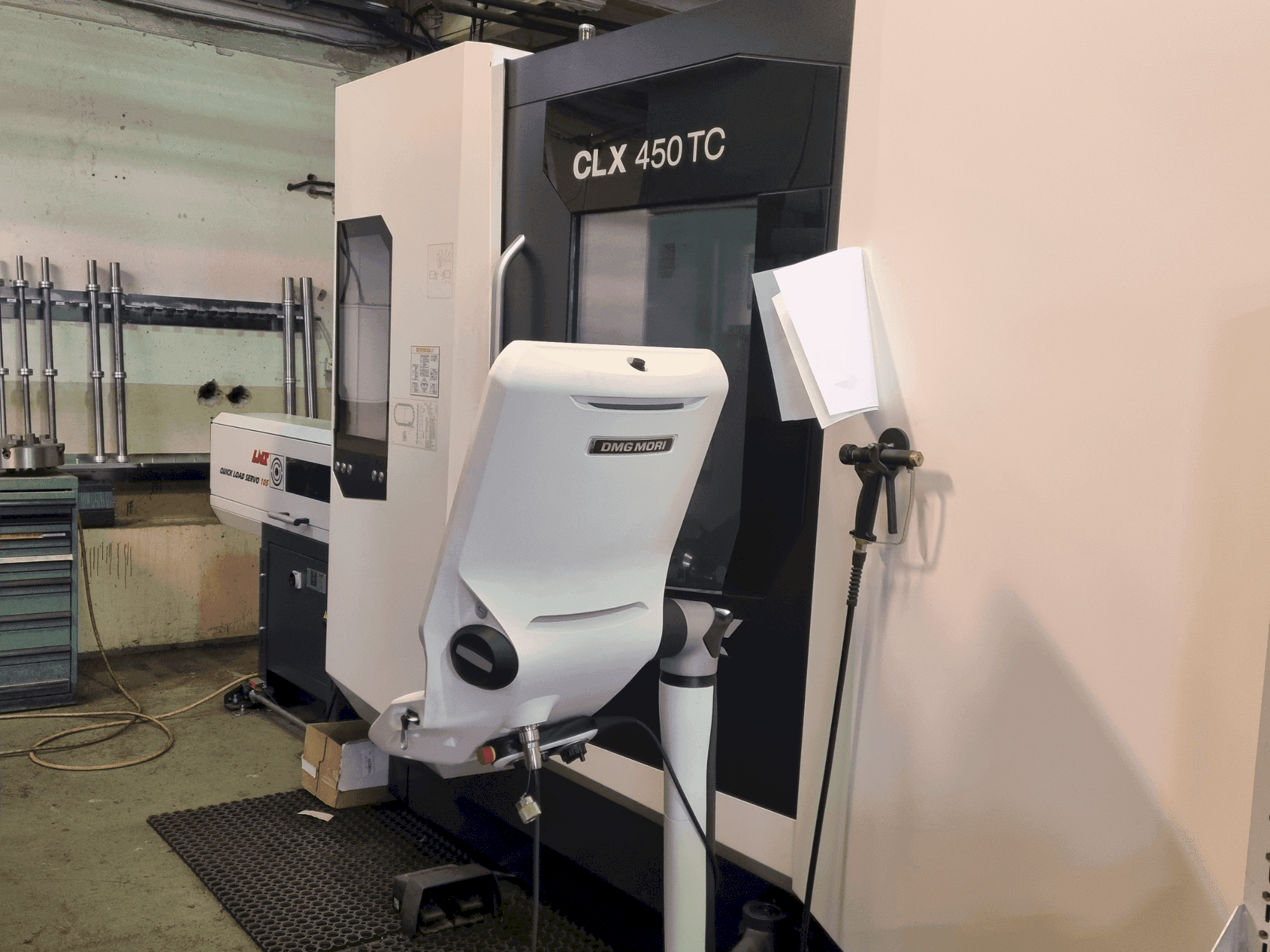 Front view of DMG MORI CLX 450 TC machine