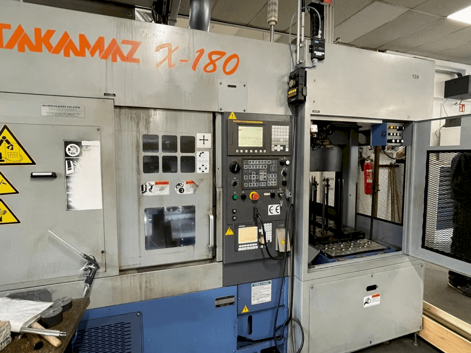 Front view of Takamaz X-180 machine