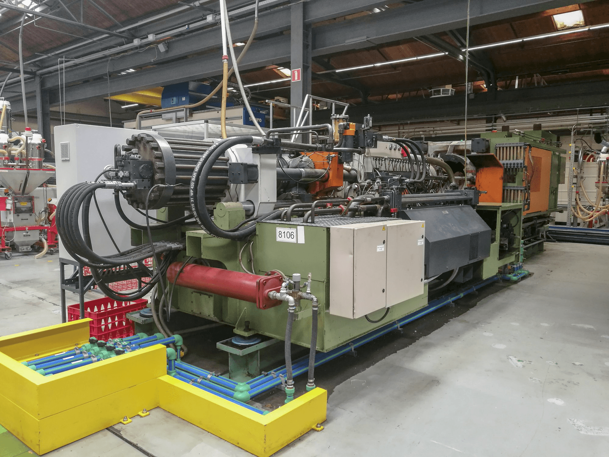 Vista izquierda de la máquina Windsor HIS 800 D