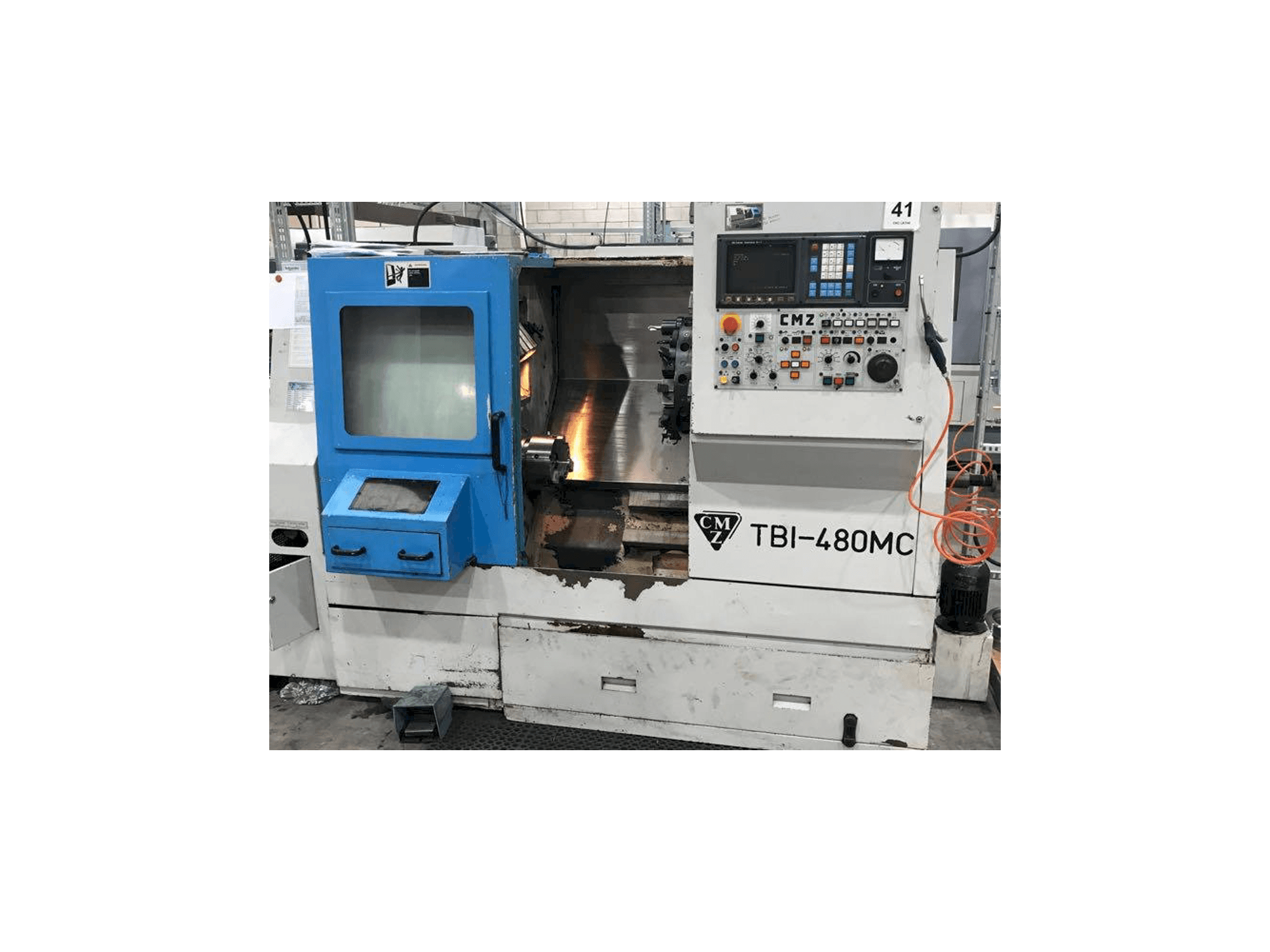 Front view of CMZ TBI-480 machine