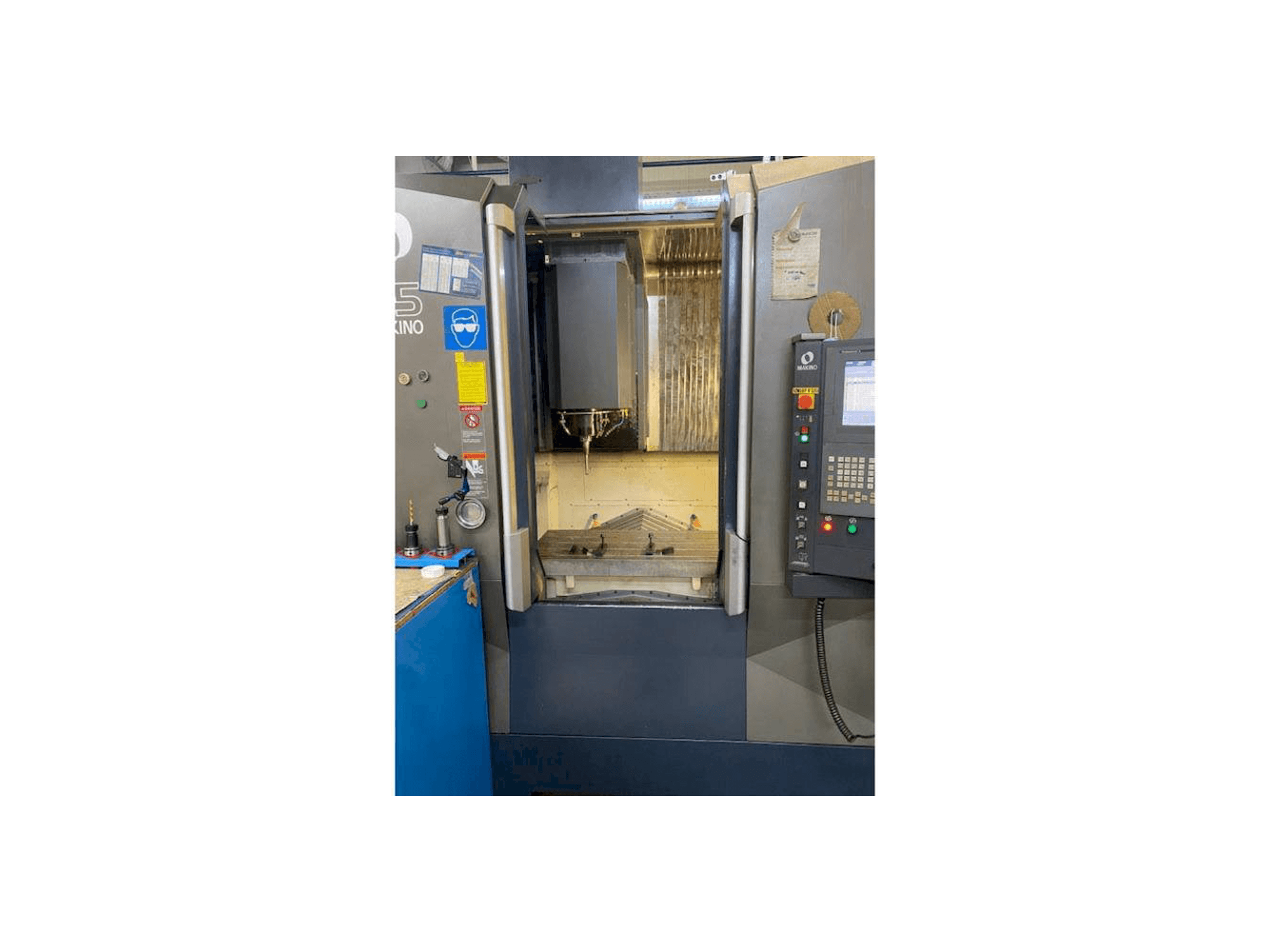 Front view of Makino F5 machine