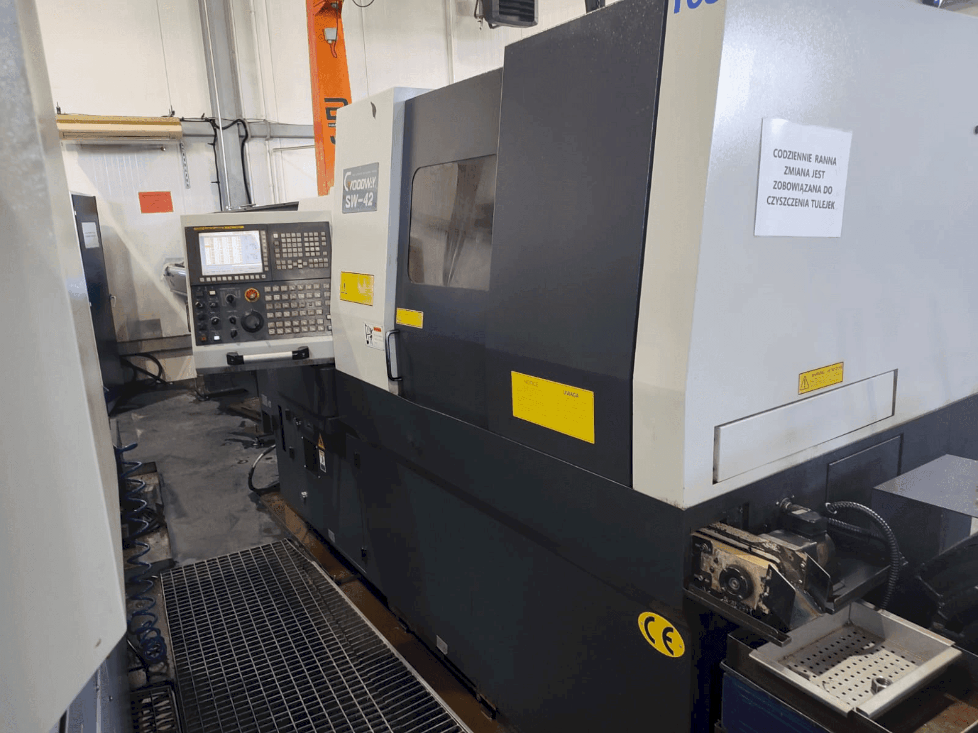 Vista frontal de la máquina Goodway SW 42