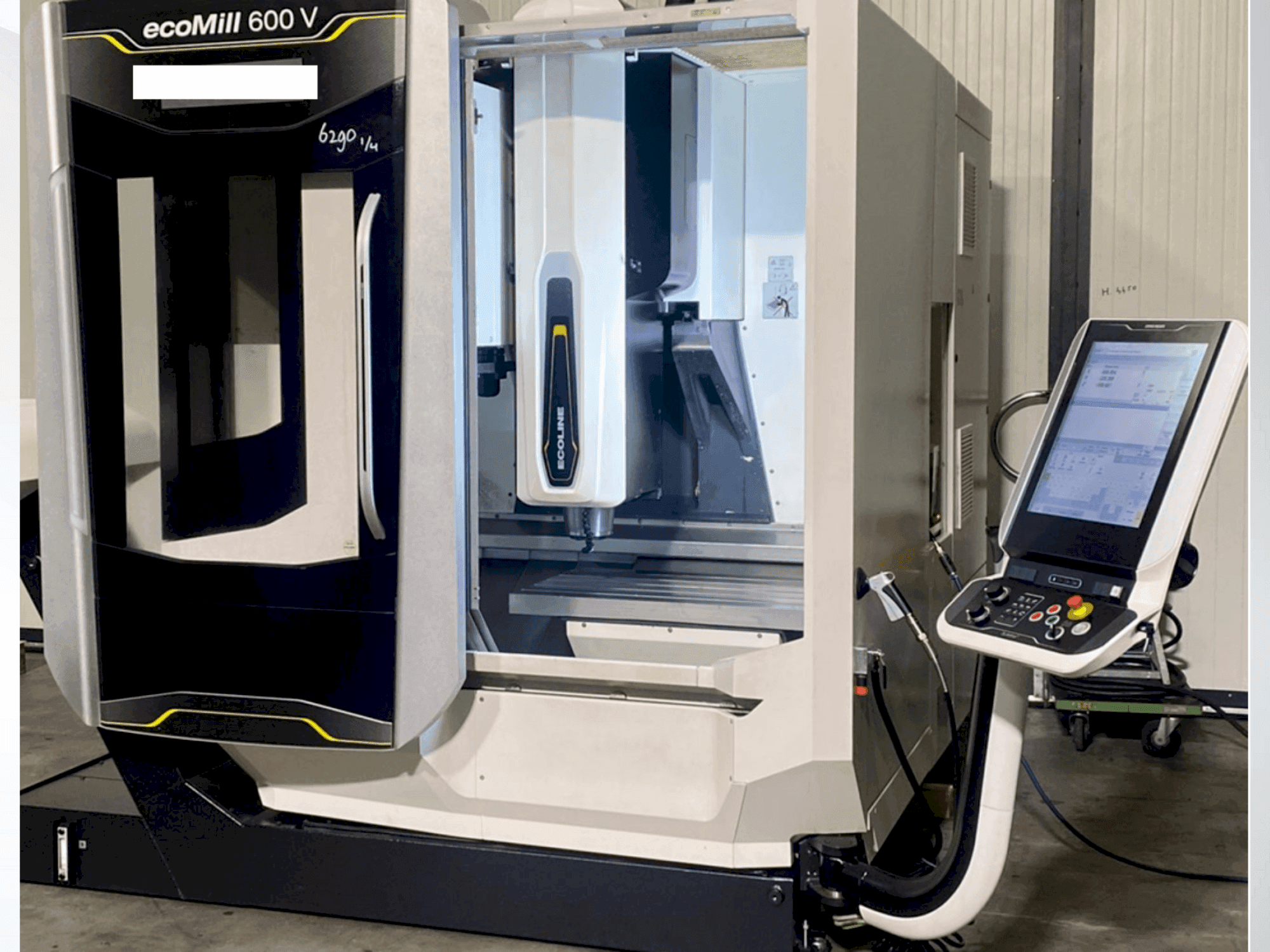 Front view of DMG Ecomill 600V machine