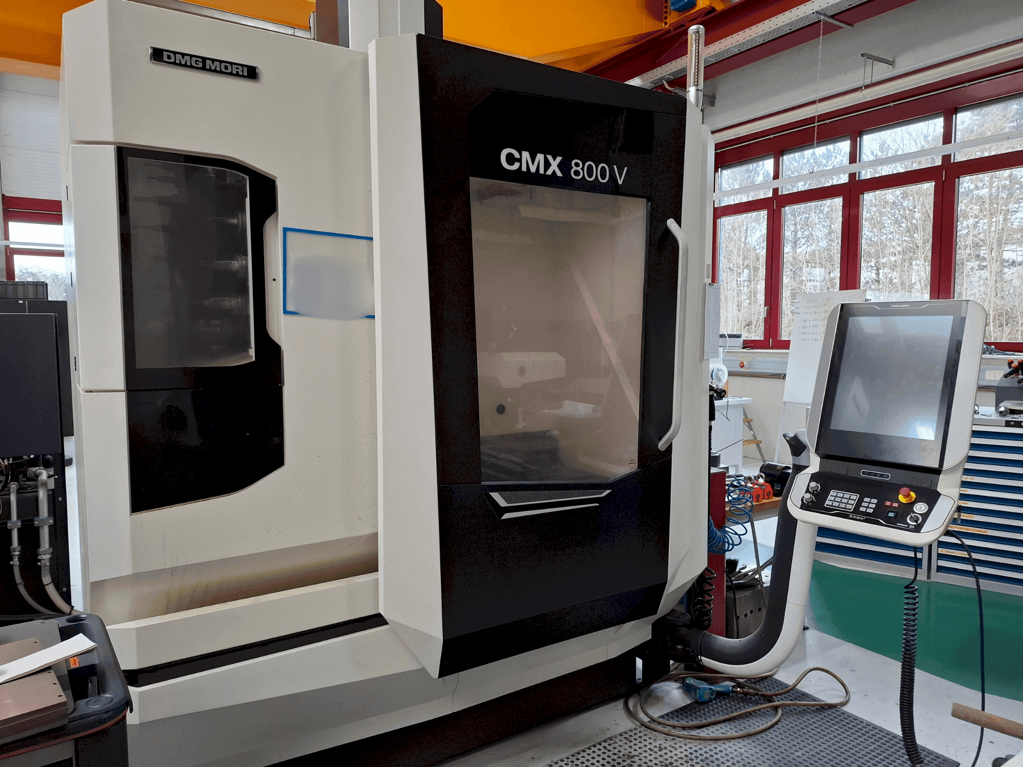 Front view of DMG MORI CMX 800V machine