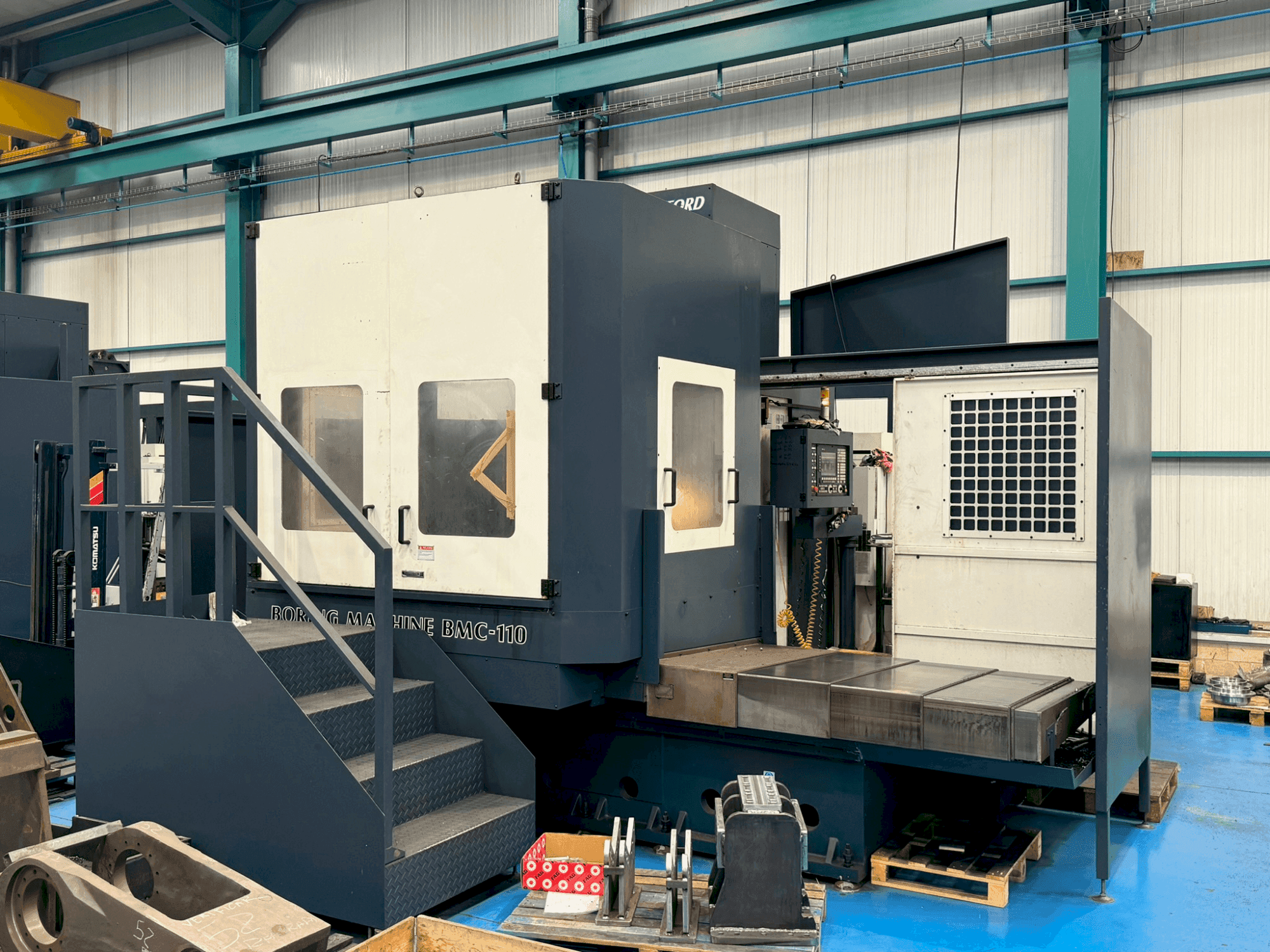 Front view of Johnford BMC 110 machine