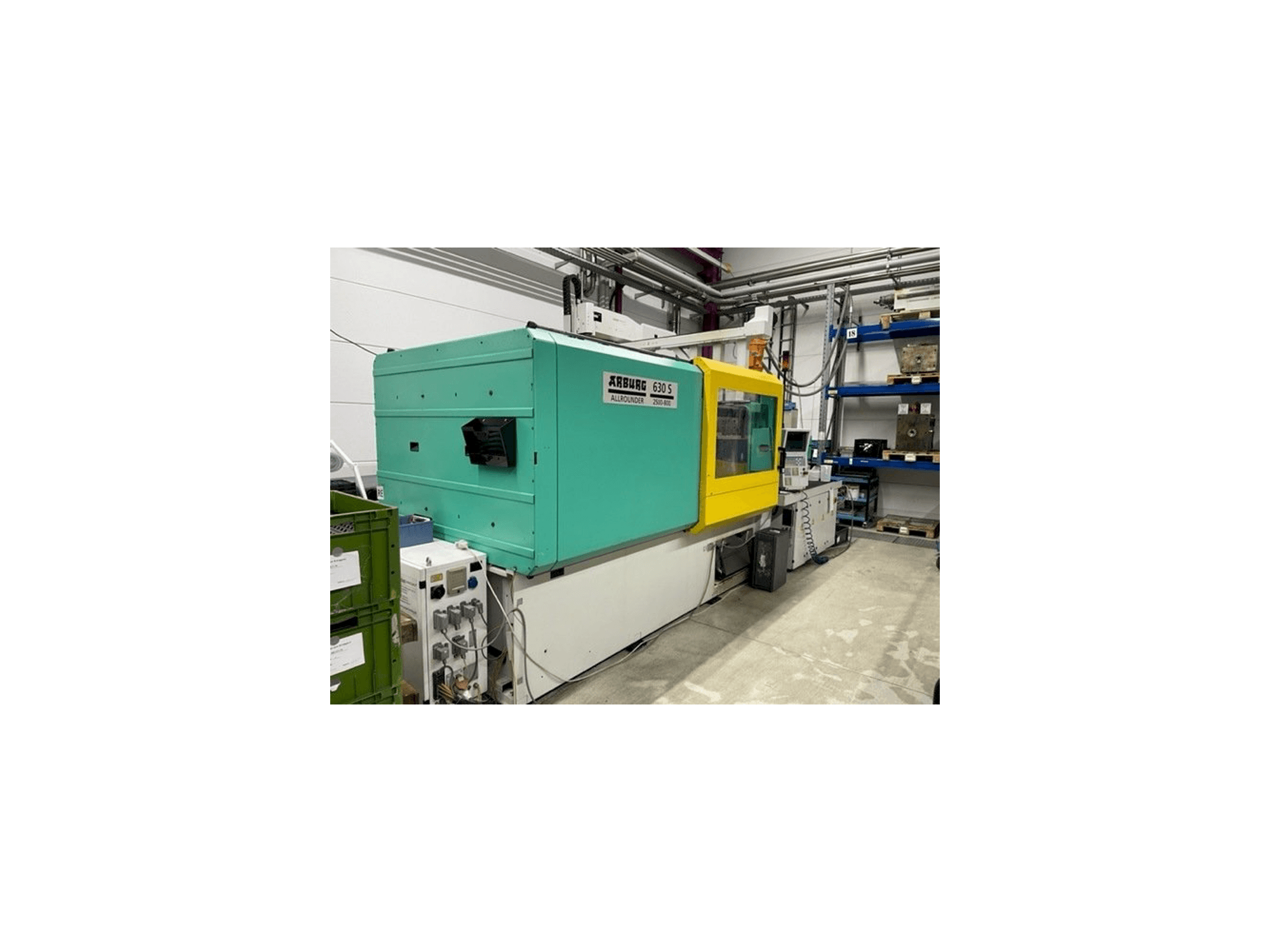 Vista frontal de la máquina Arburg 420C 1000-250