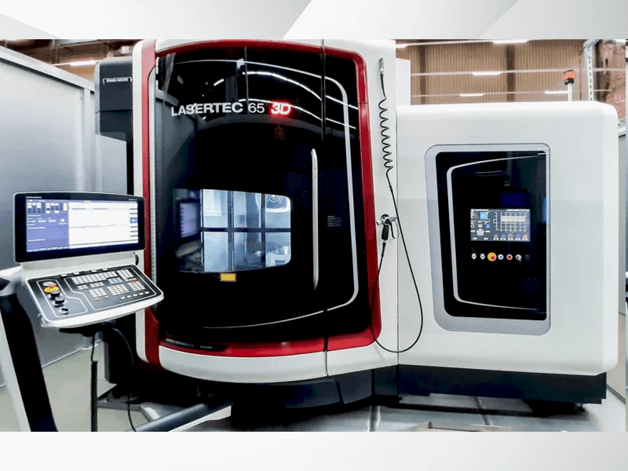 Front view of DMG MORI Lasertec 65 machine