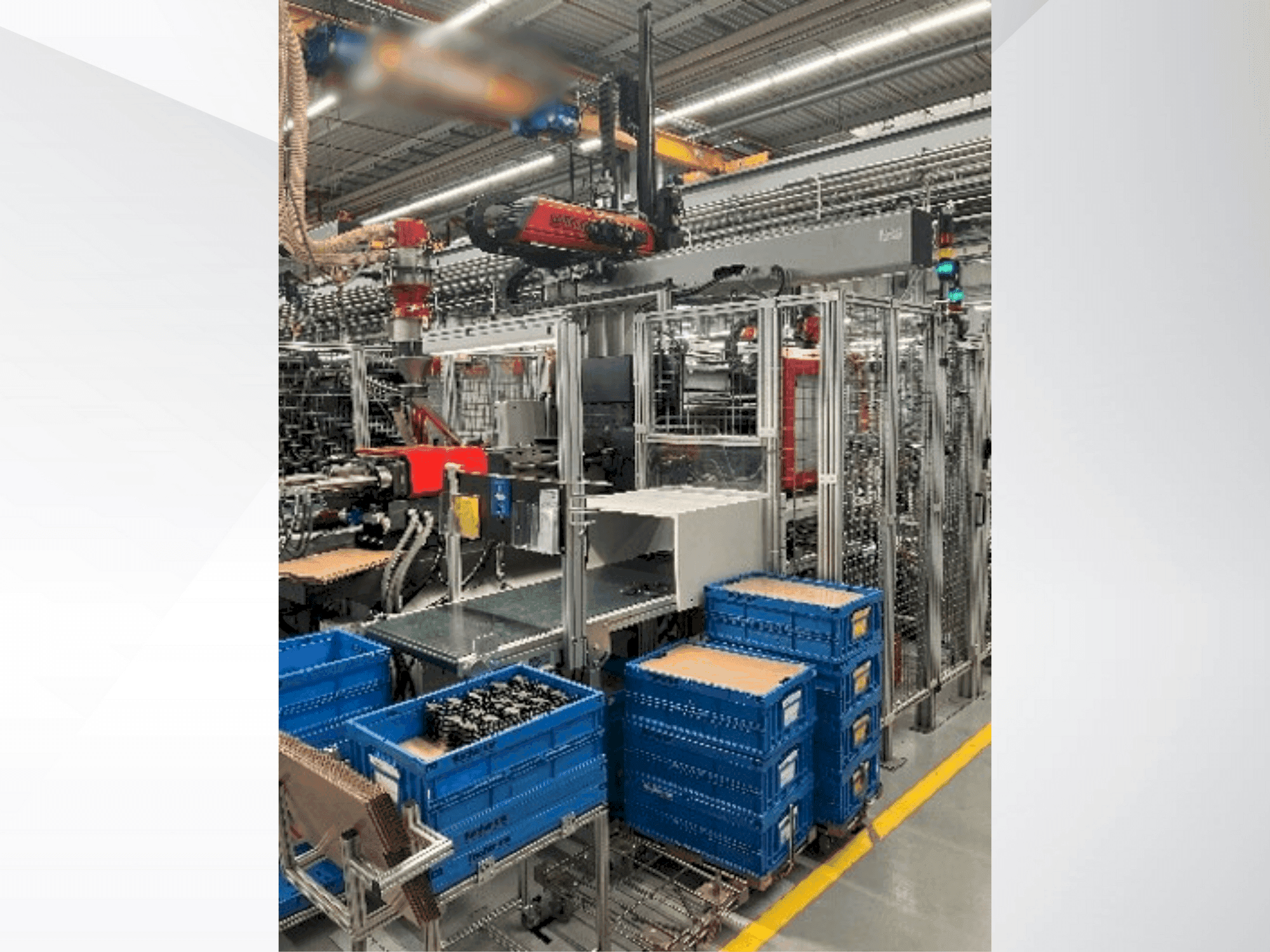 Vista frontal de la máquina Arburg Allrounder 470 S 1300-350 (2004)