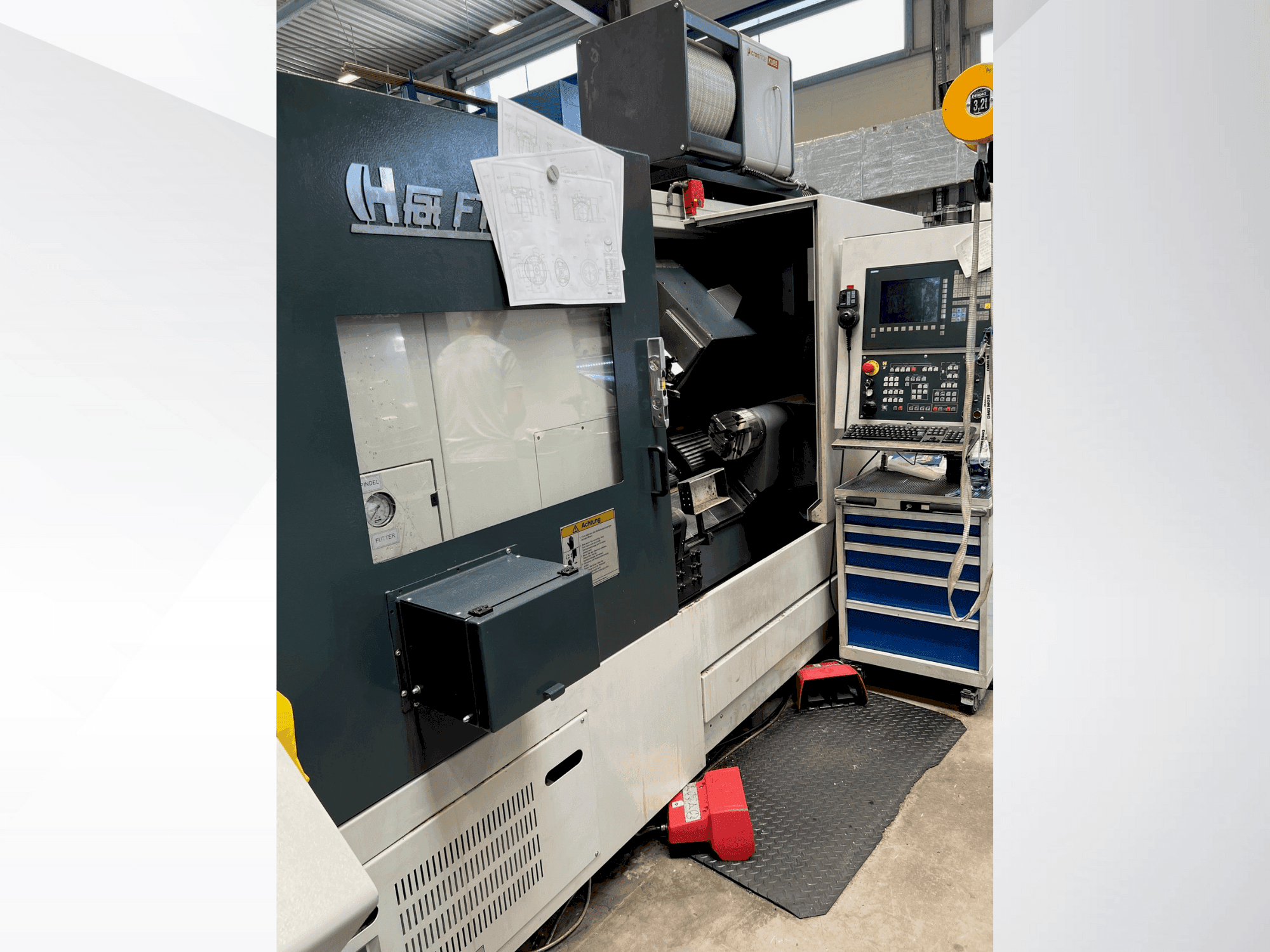 Vista frontal de la máquina FAT FTM 165