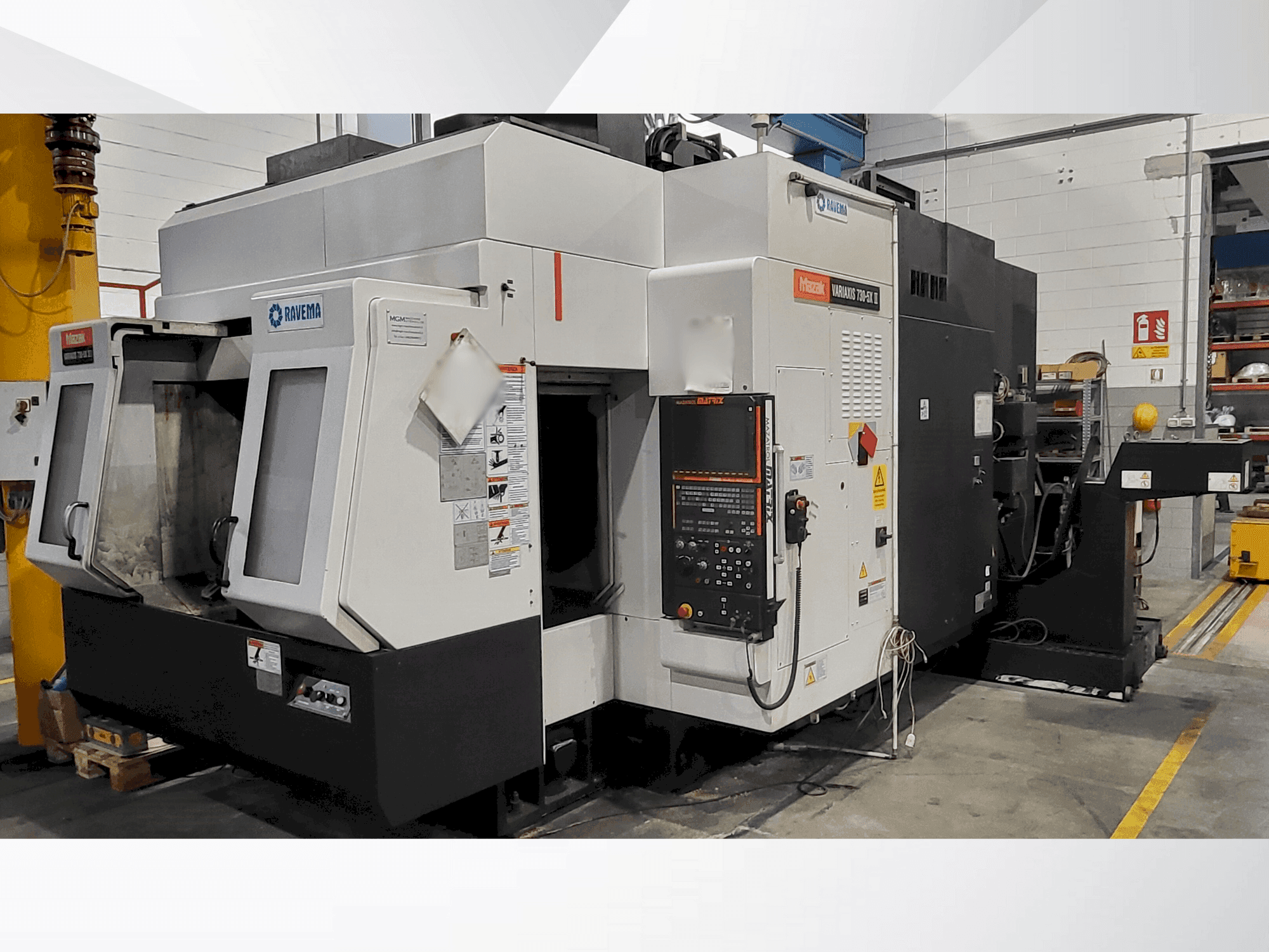 Front view of Mazak VARIAXIS 730 II 5X machine
