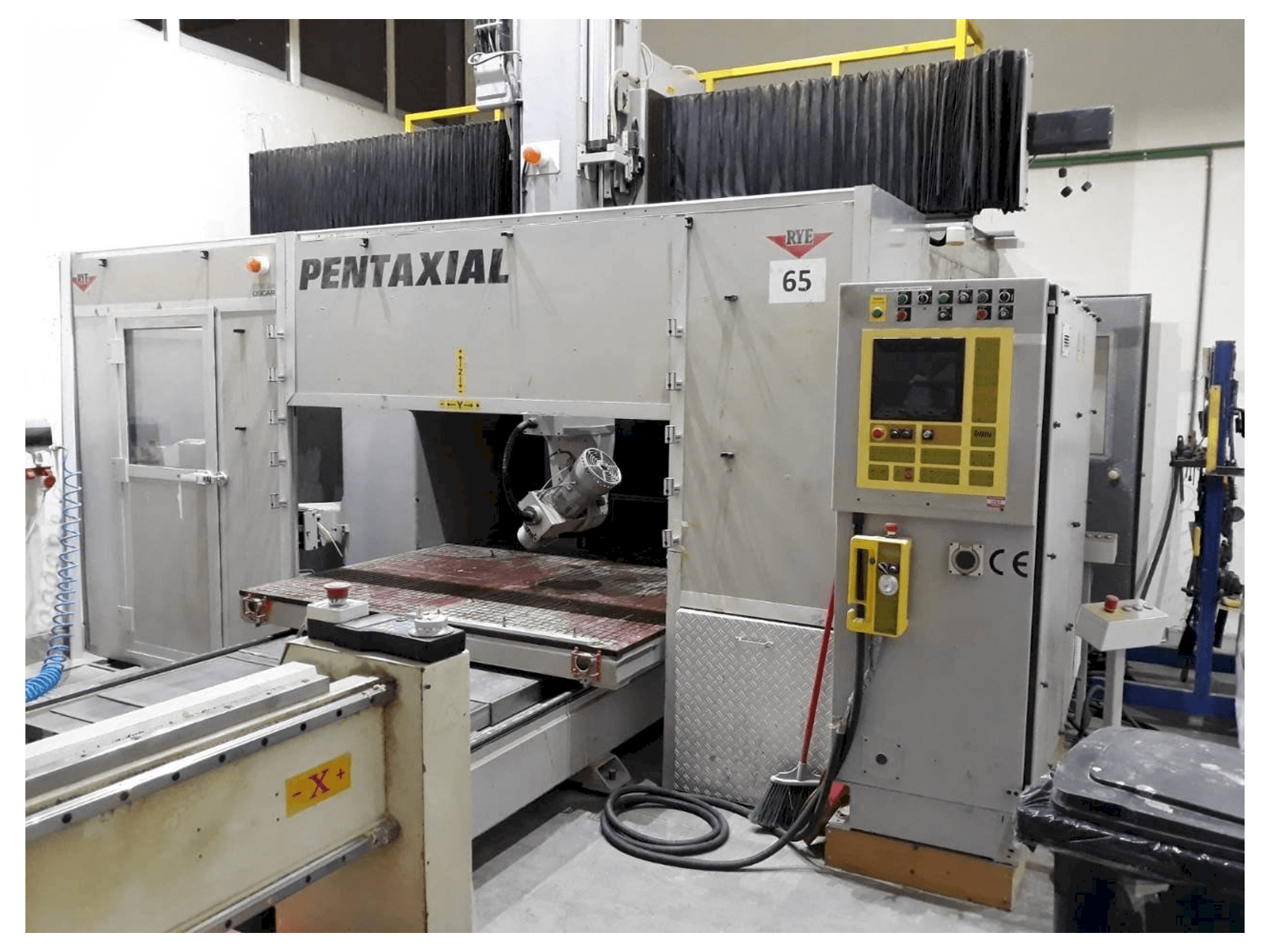 Vista frontal de la máquina Rye Pentaxial 1710TP