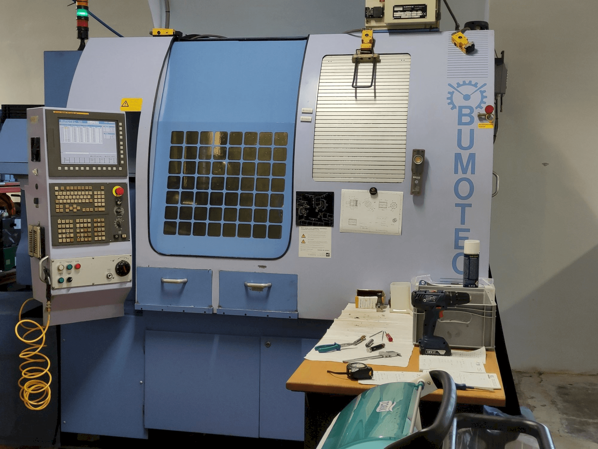 Front view of Bumotec S-192FT machine