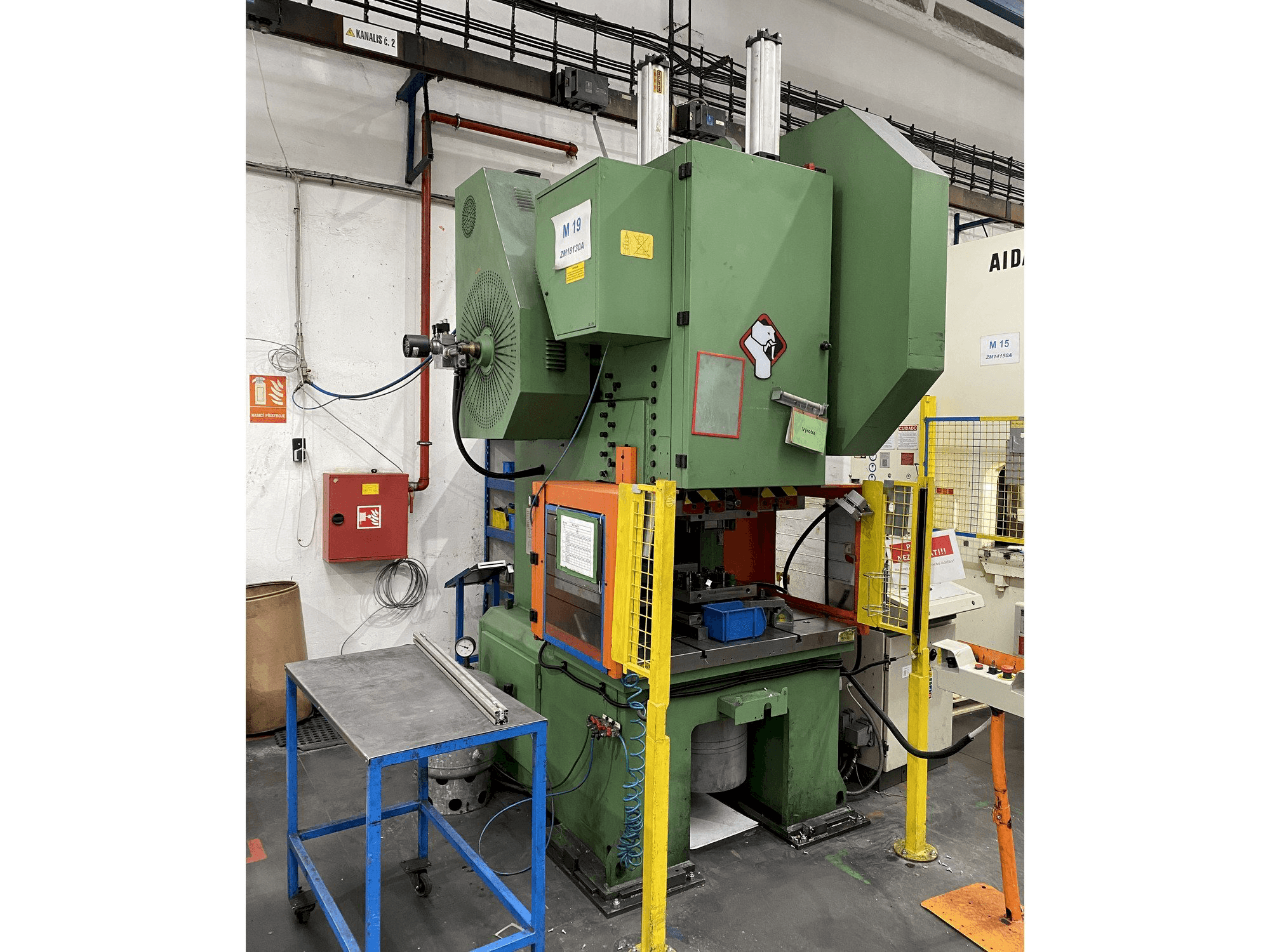 Vista frontal de la máquina SANGIACOMO T 130R CE