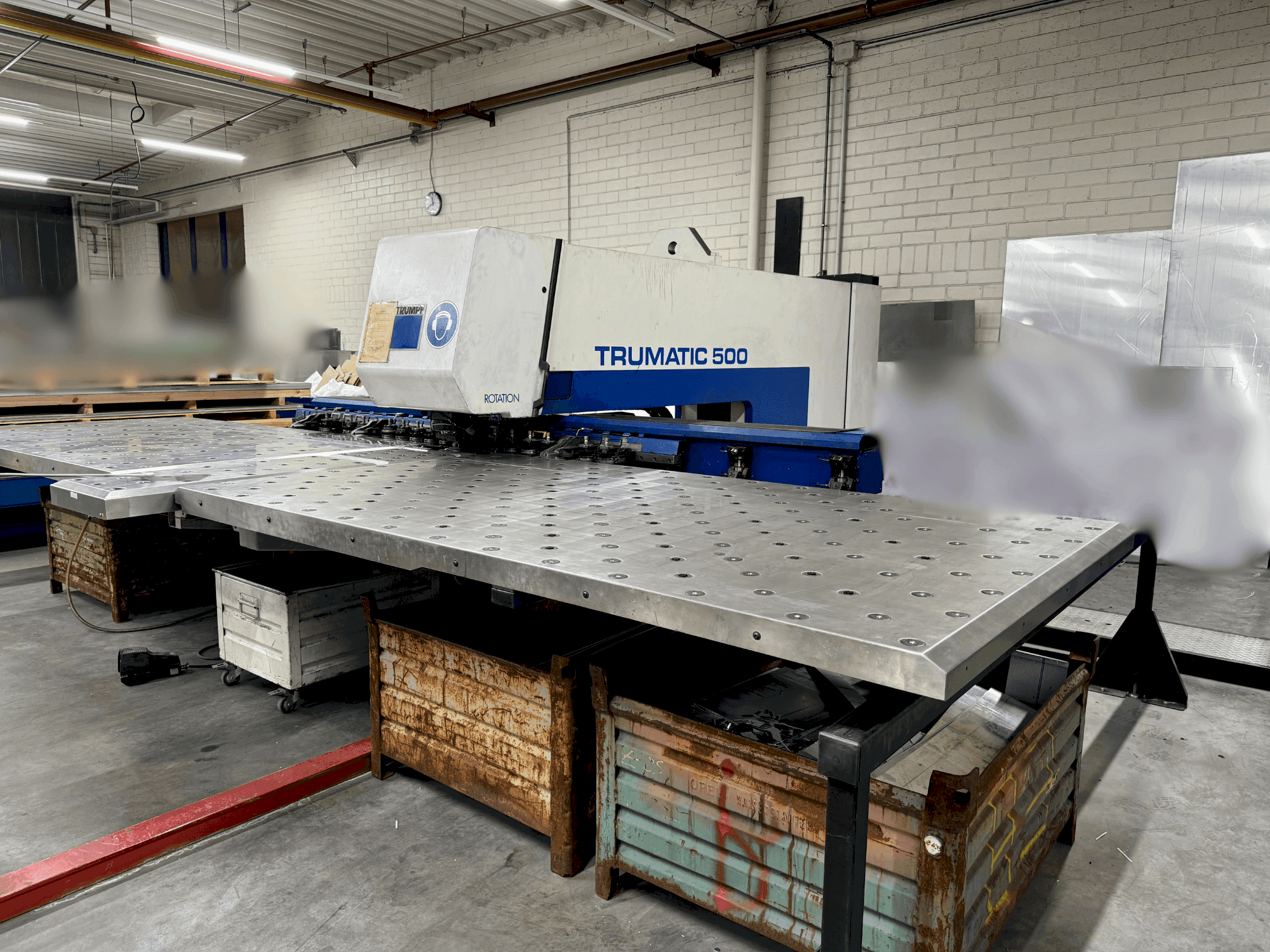Front view of TRUMPF TRUMATIC 500 machine