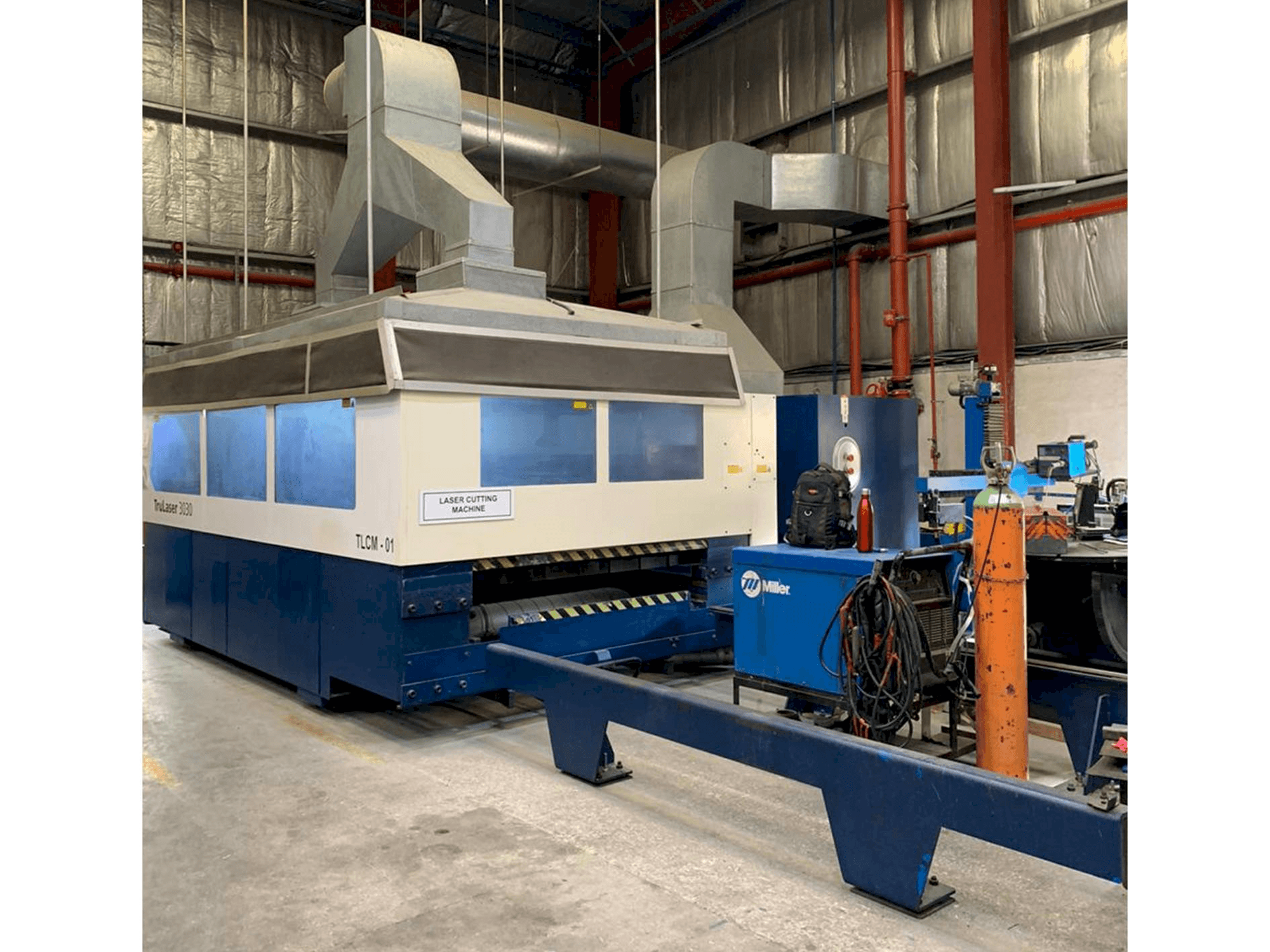 Front view of Trumpf TruLaser 3030 machine