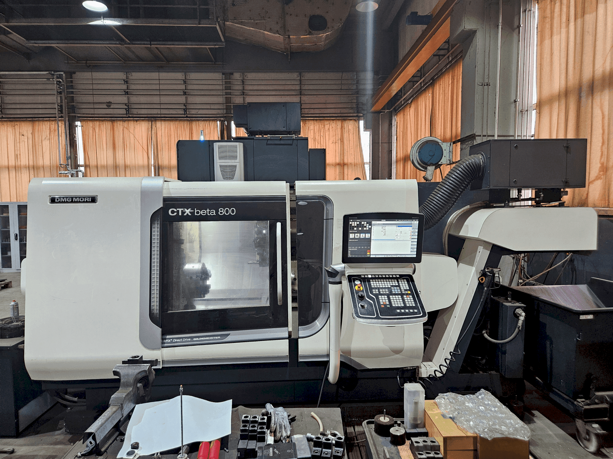 Front view of DMG MORI CTX beta 800 machine