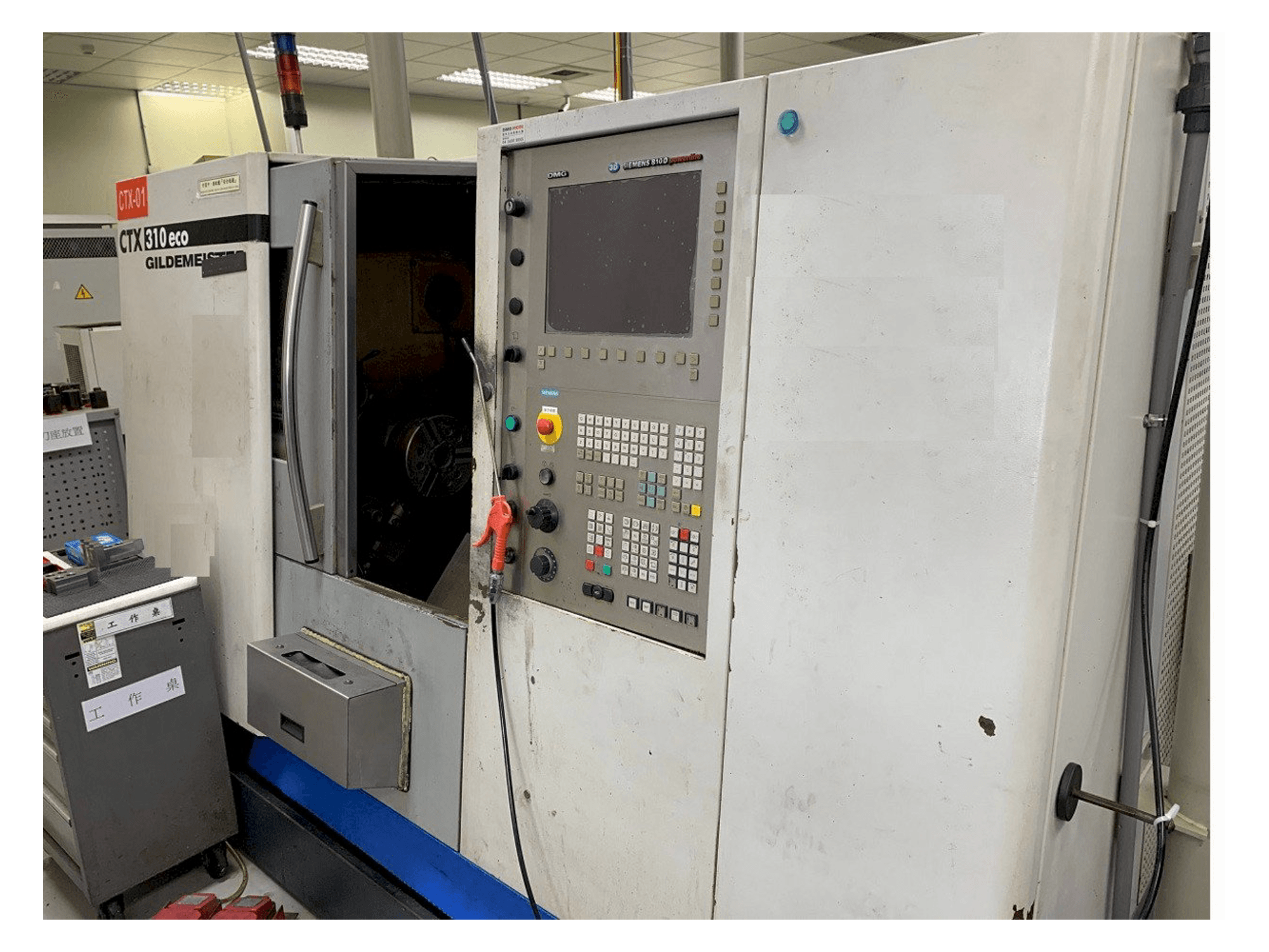 Front view of Gildemeister CTX 310V1 eco machine