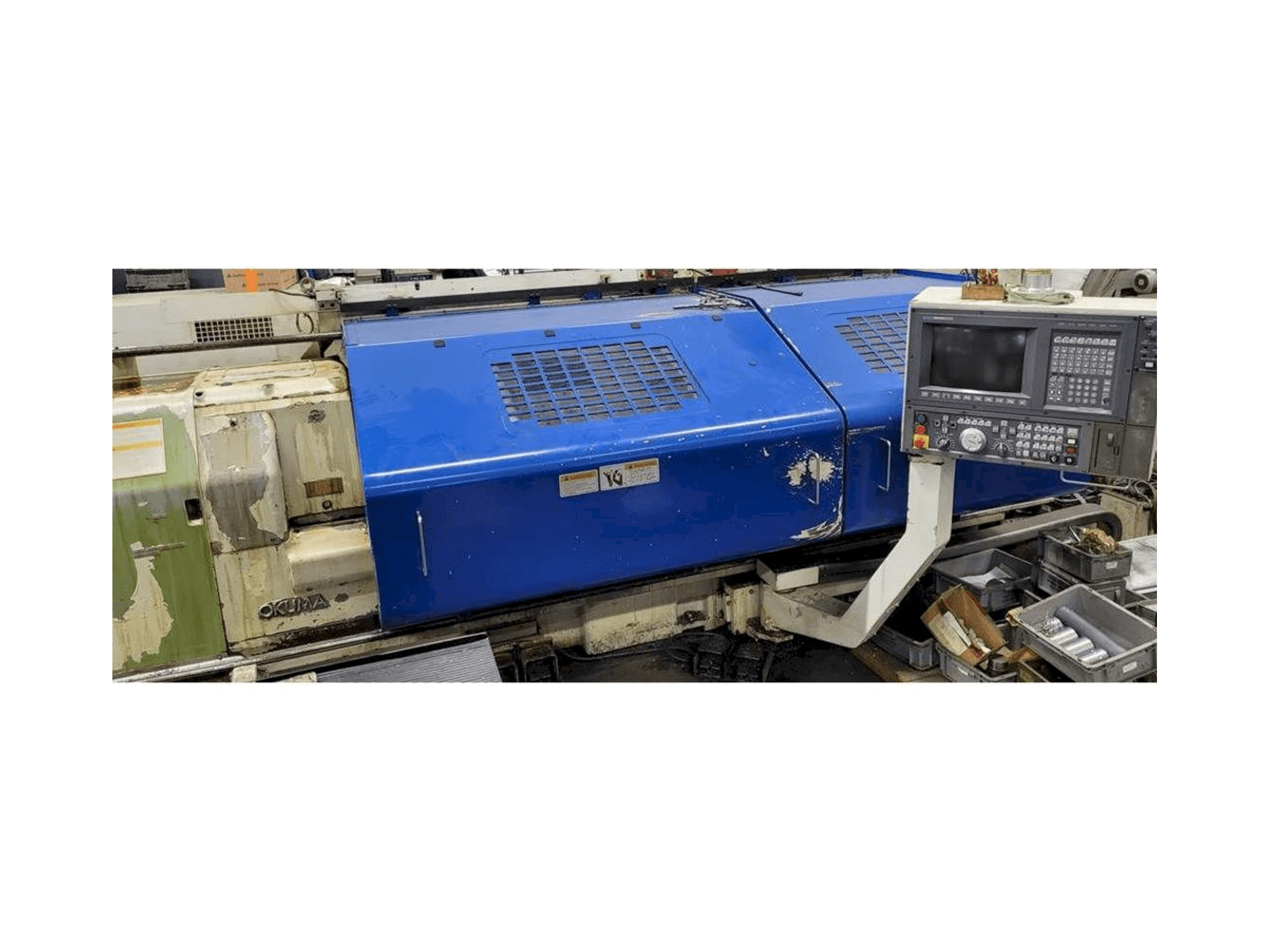 Front view of Okuma LH35 machine