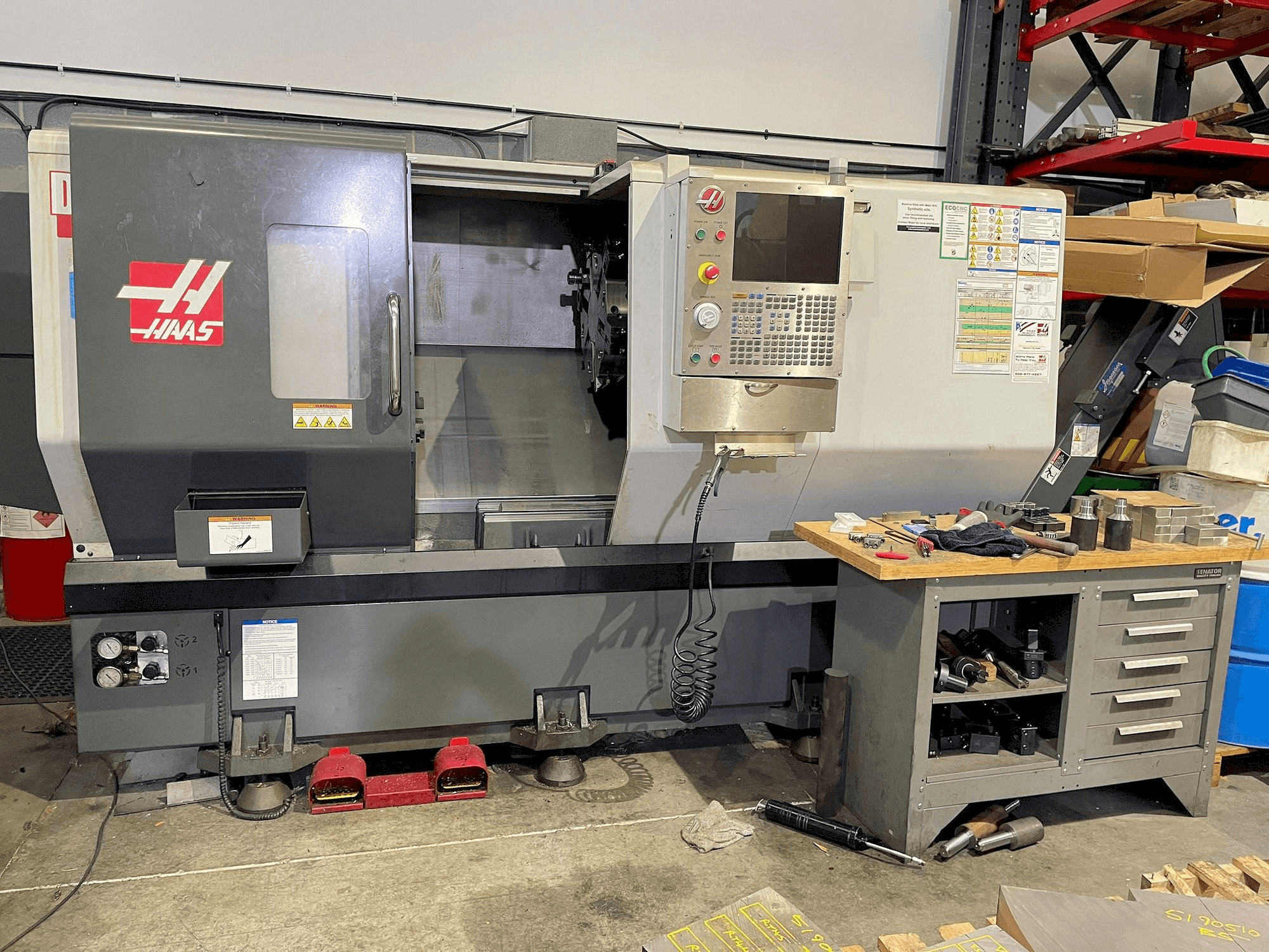 Front view of HAAS DS-30 machine