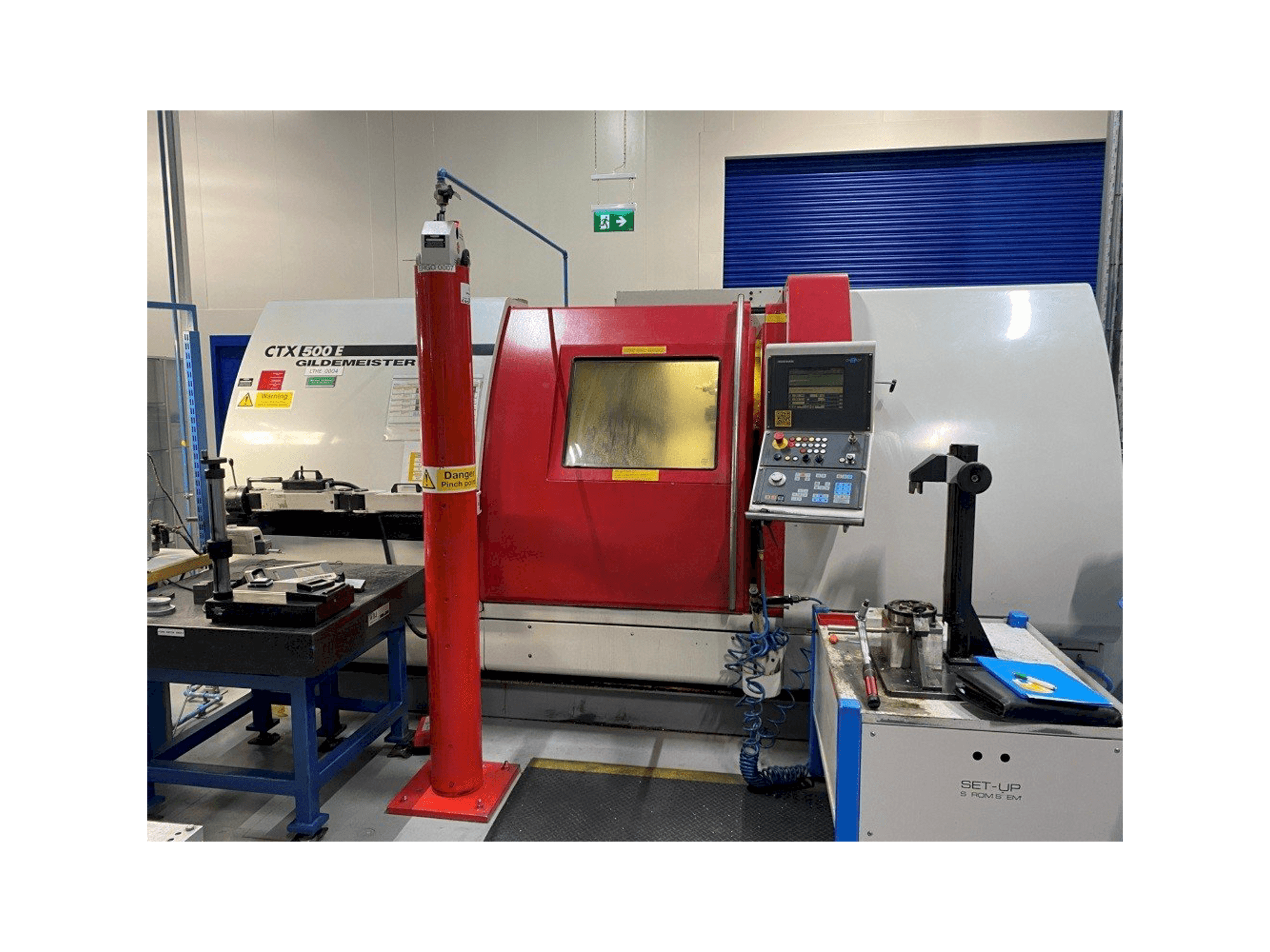 Front view of Gildemeister CTX-500 E machine