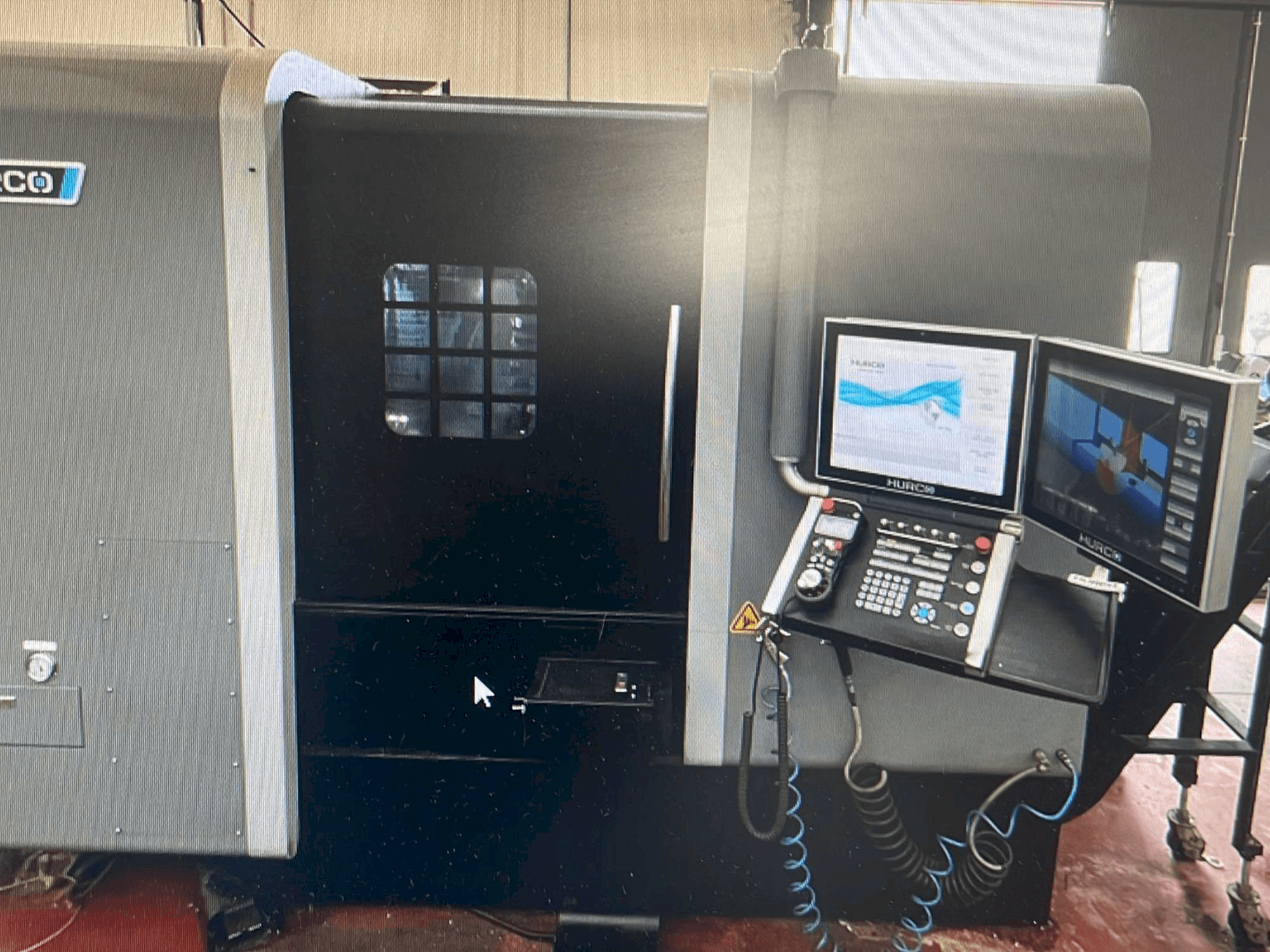 Front view of Hurco TMX8MYSi machine