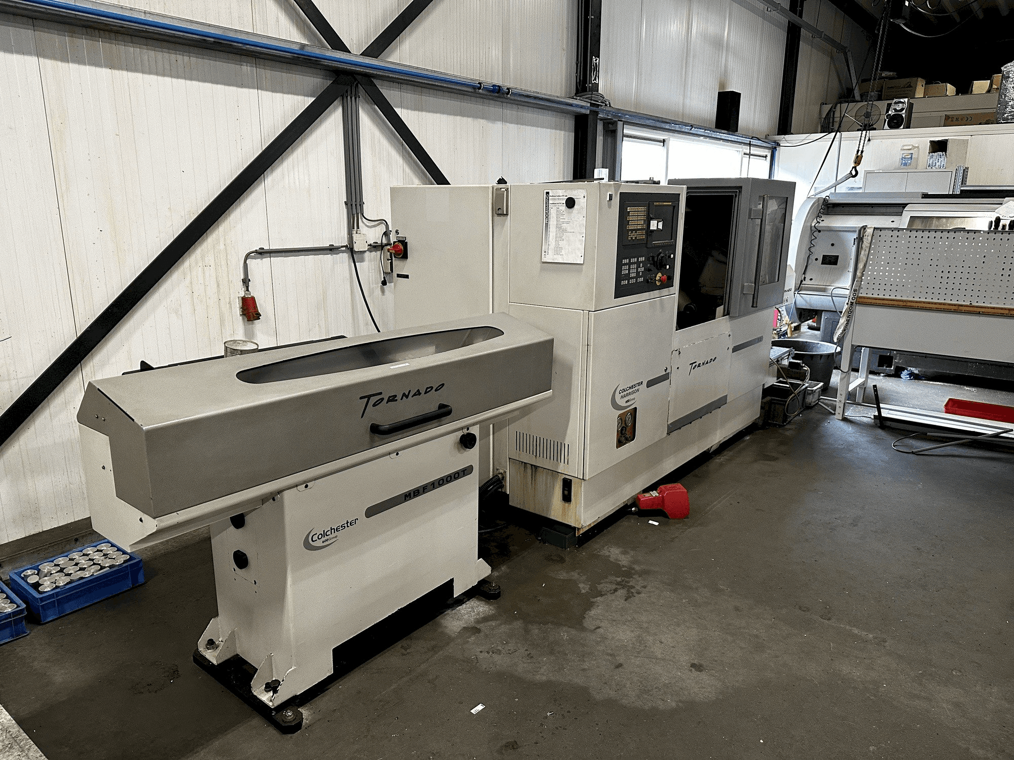 Front view of Colchester Tornado T2 machine