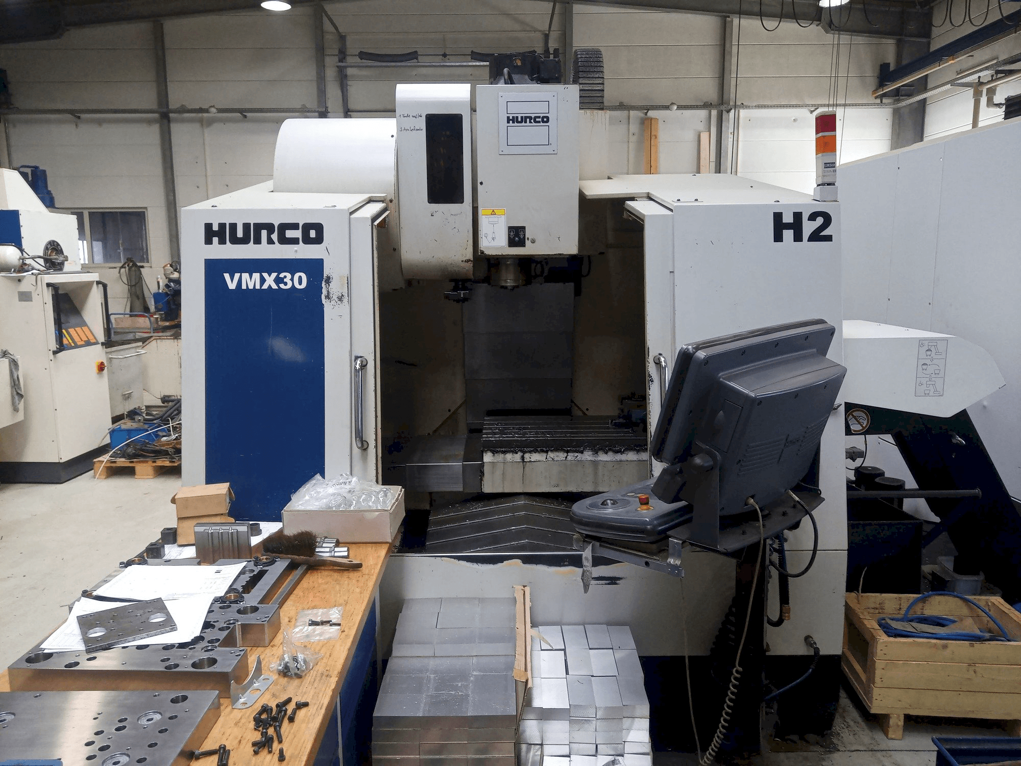 Front view of Hurco VMX30 machine