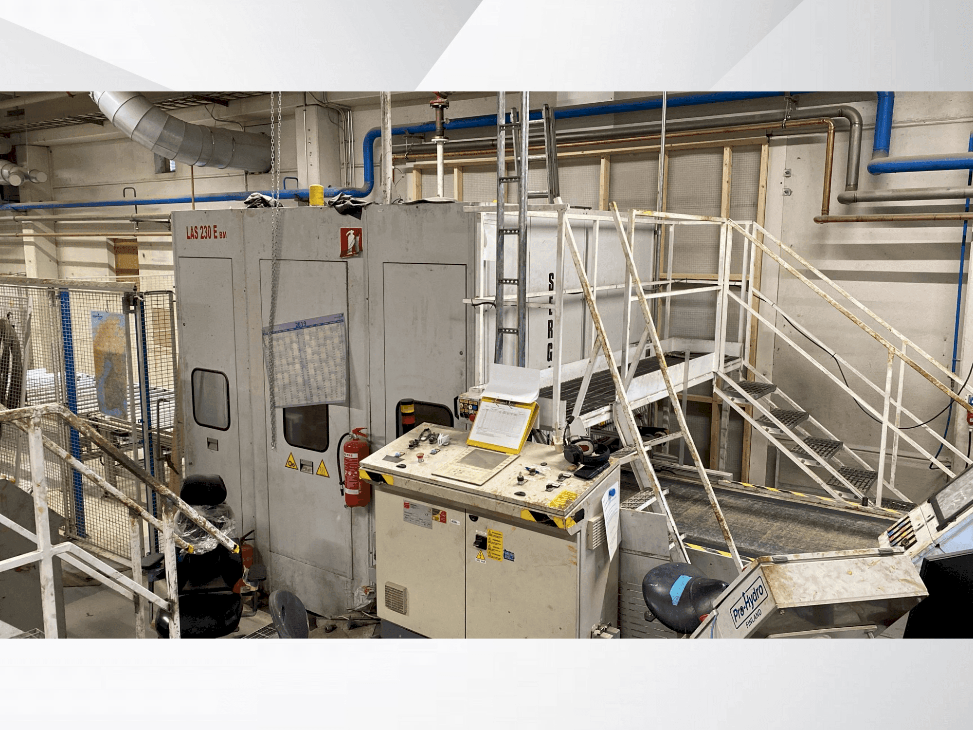 Vista frontal de la máquina SERGIANI LAS 230BM