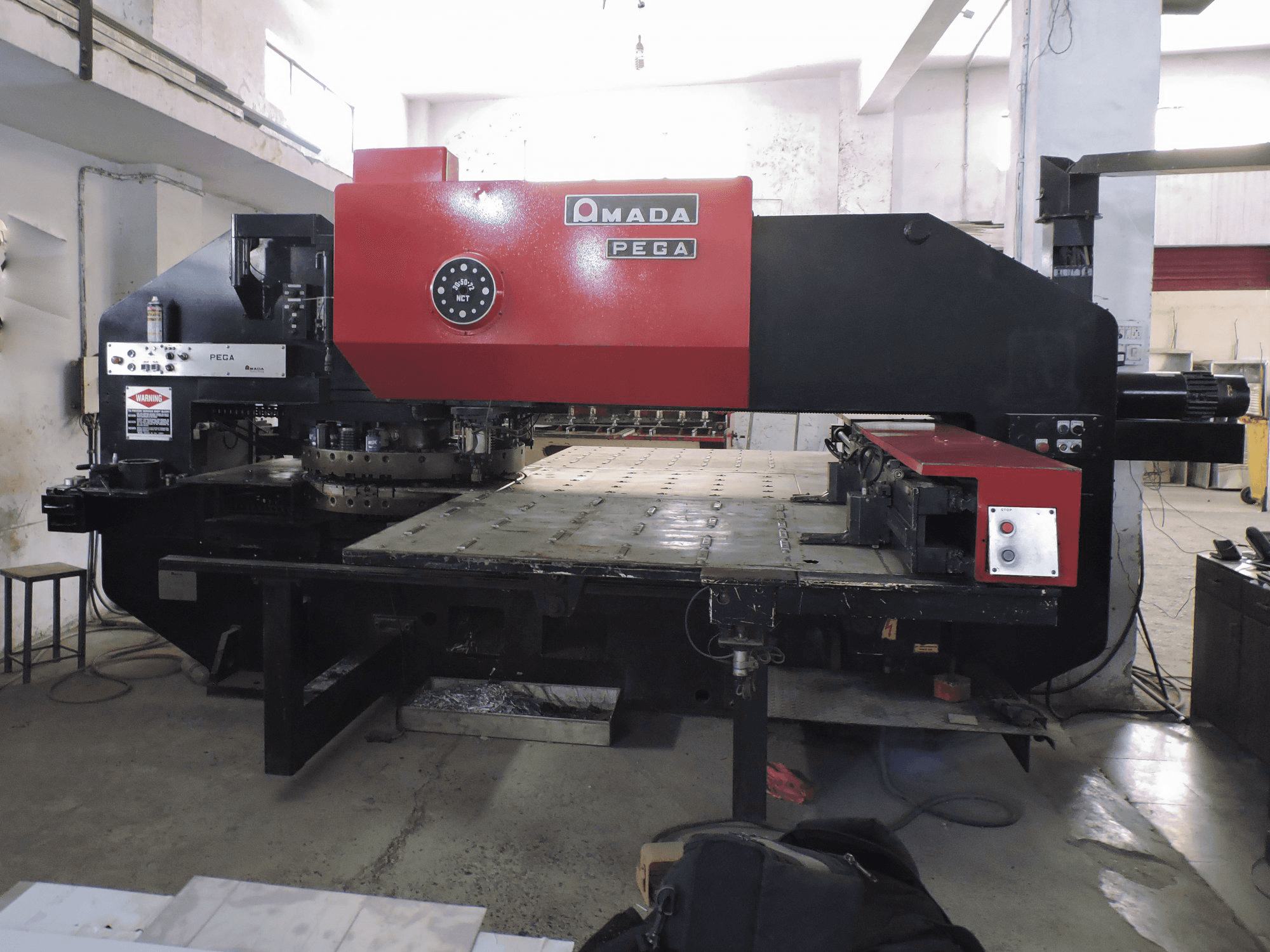 Front view of AMADA PEGA 357 Machine