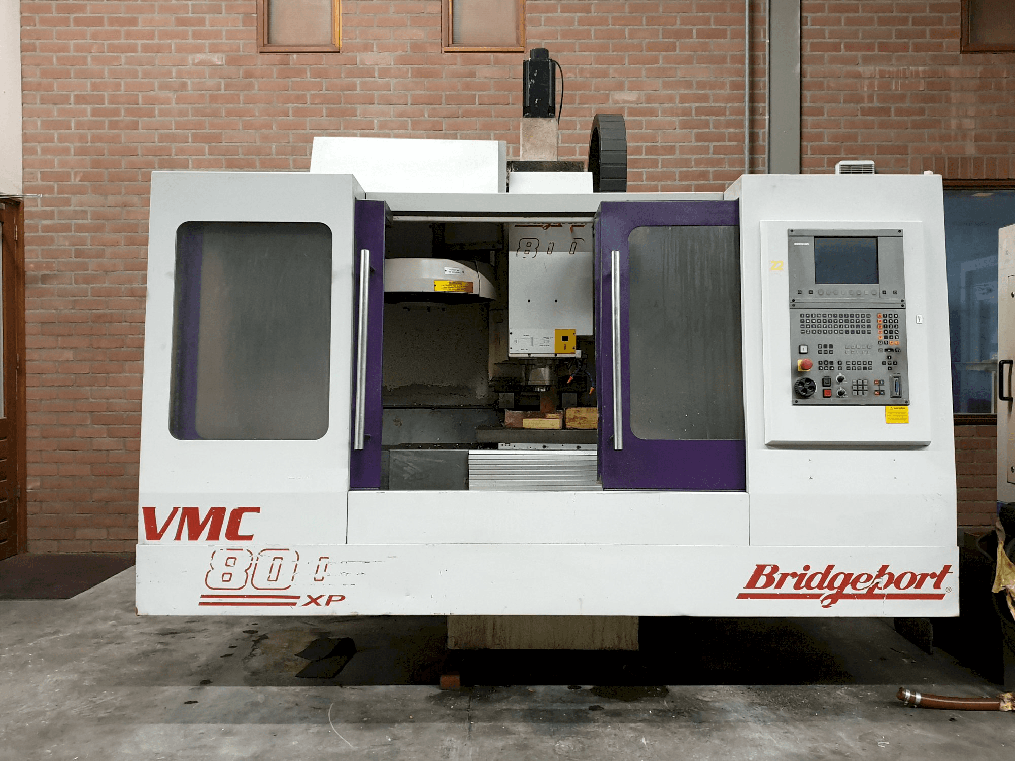 Front view of Bridgeport VMC 800 22 Machine