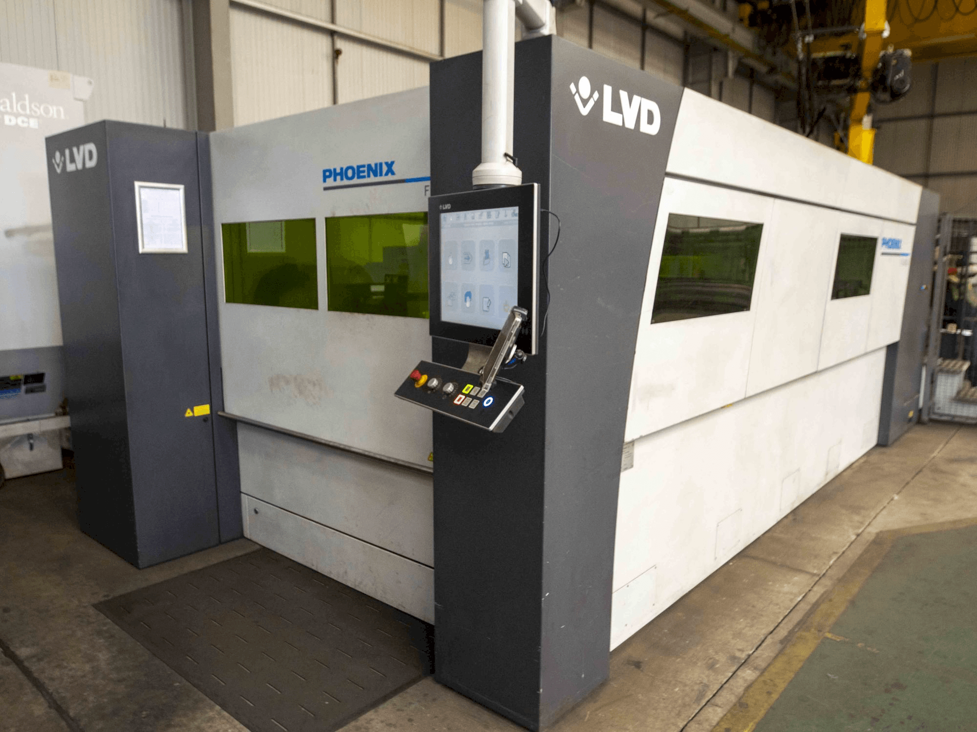 Front view of LVD machine