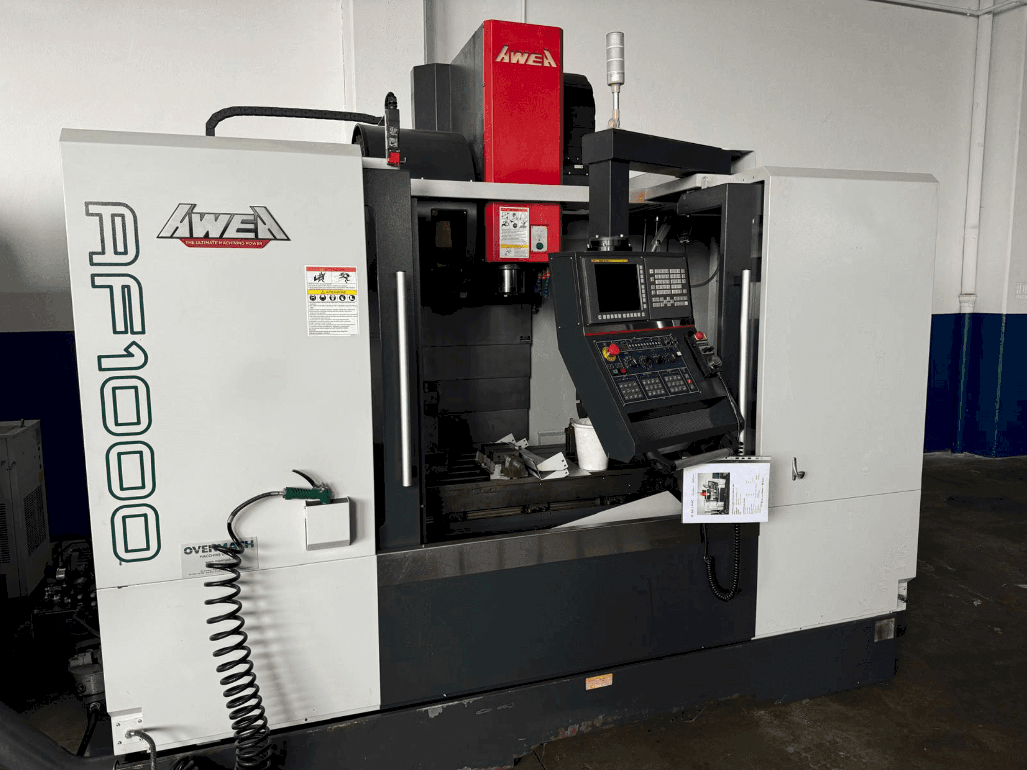 Vista frontal de la máquina AWEA AF-1000